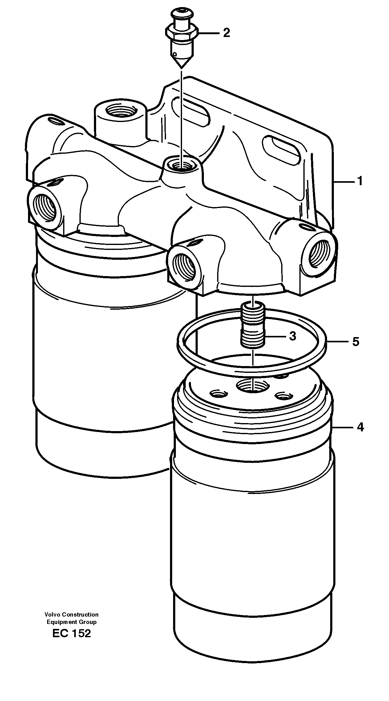 Схема запчастей Volvo L70D - 23201 Фильтр топливный L70D