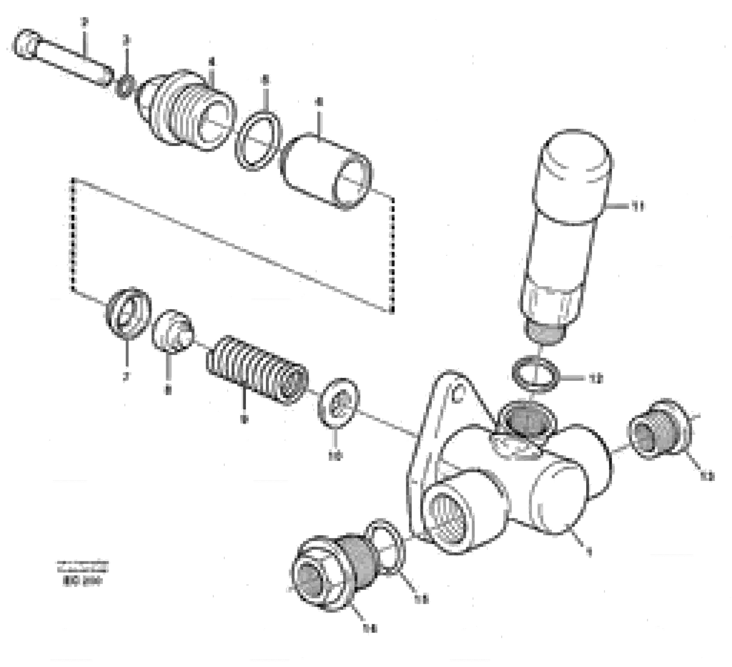 Схема запчастей Volvo L70D - 97727 Feed pump L70D