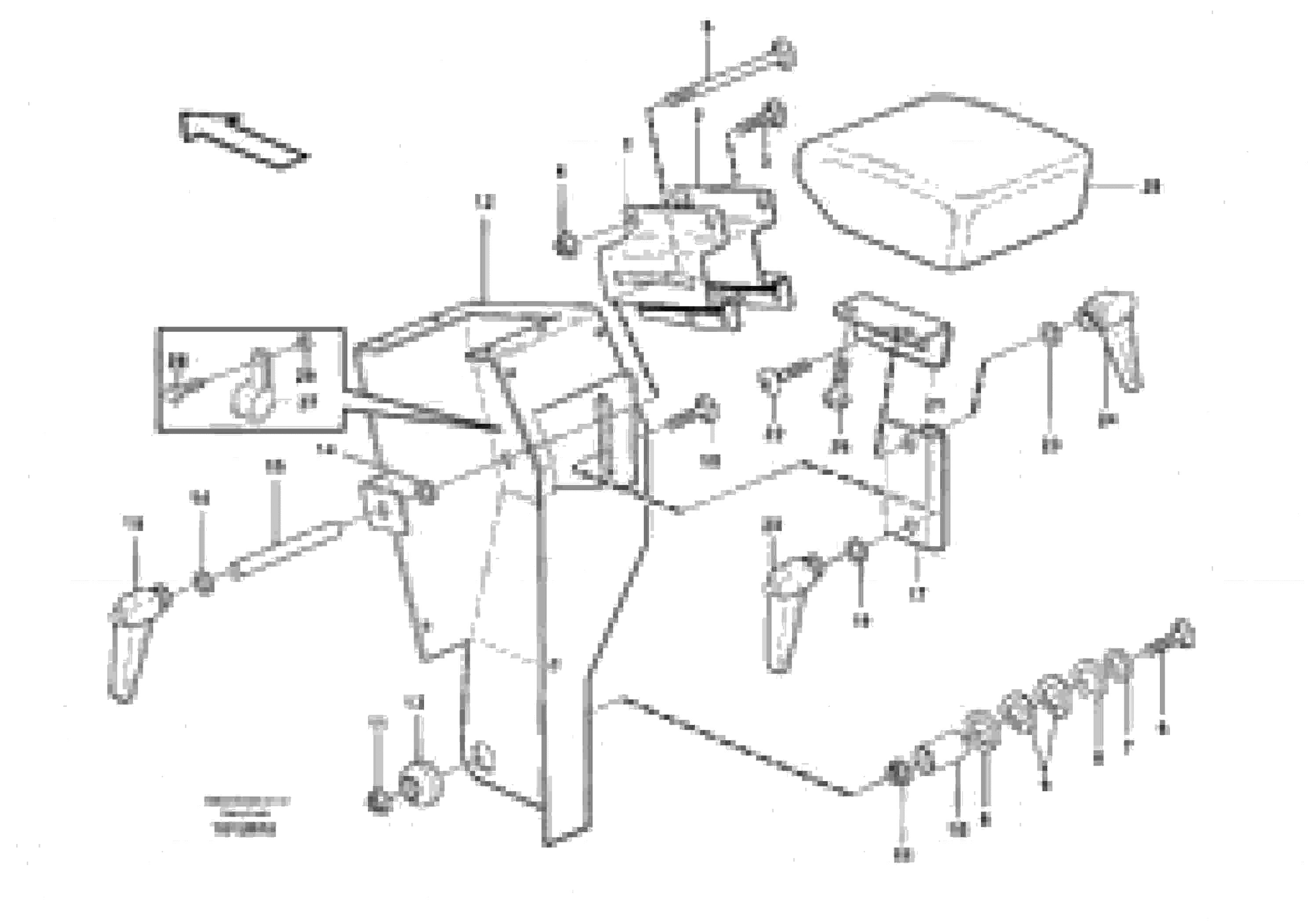 Схема запчастей Volvo L70D - 90487 Armrest L70D