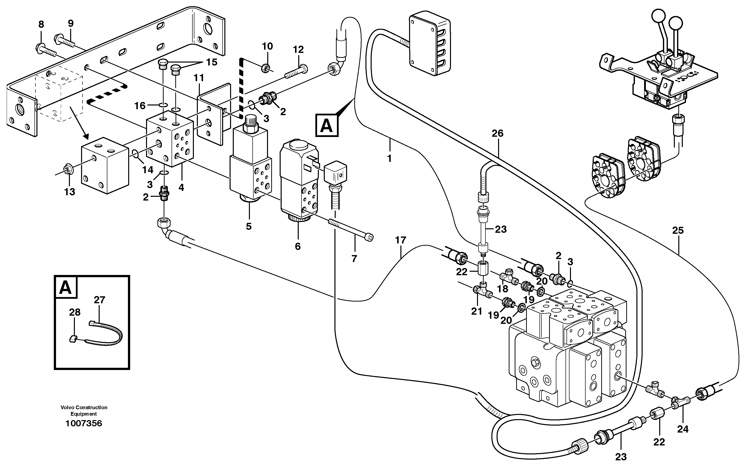 Схема запчастей Volvo L70D - 14332 US hydraulic lift funct L70D
