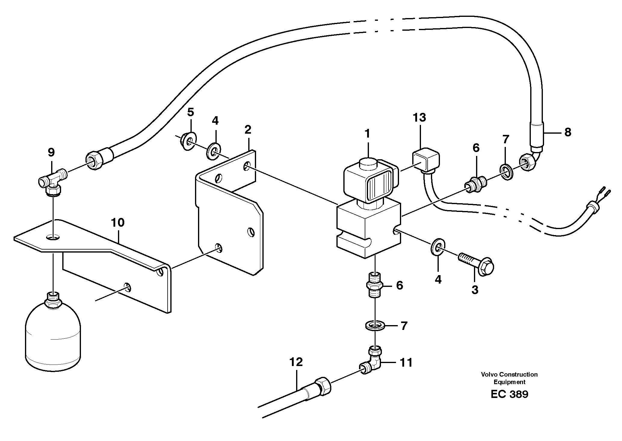Схема запчастей Volvo L70D - 39113 Lock valve L70D