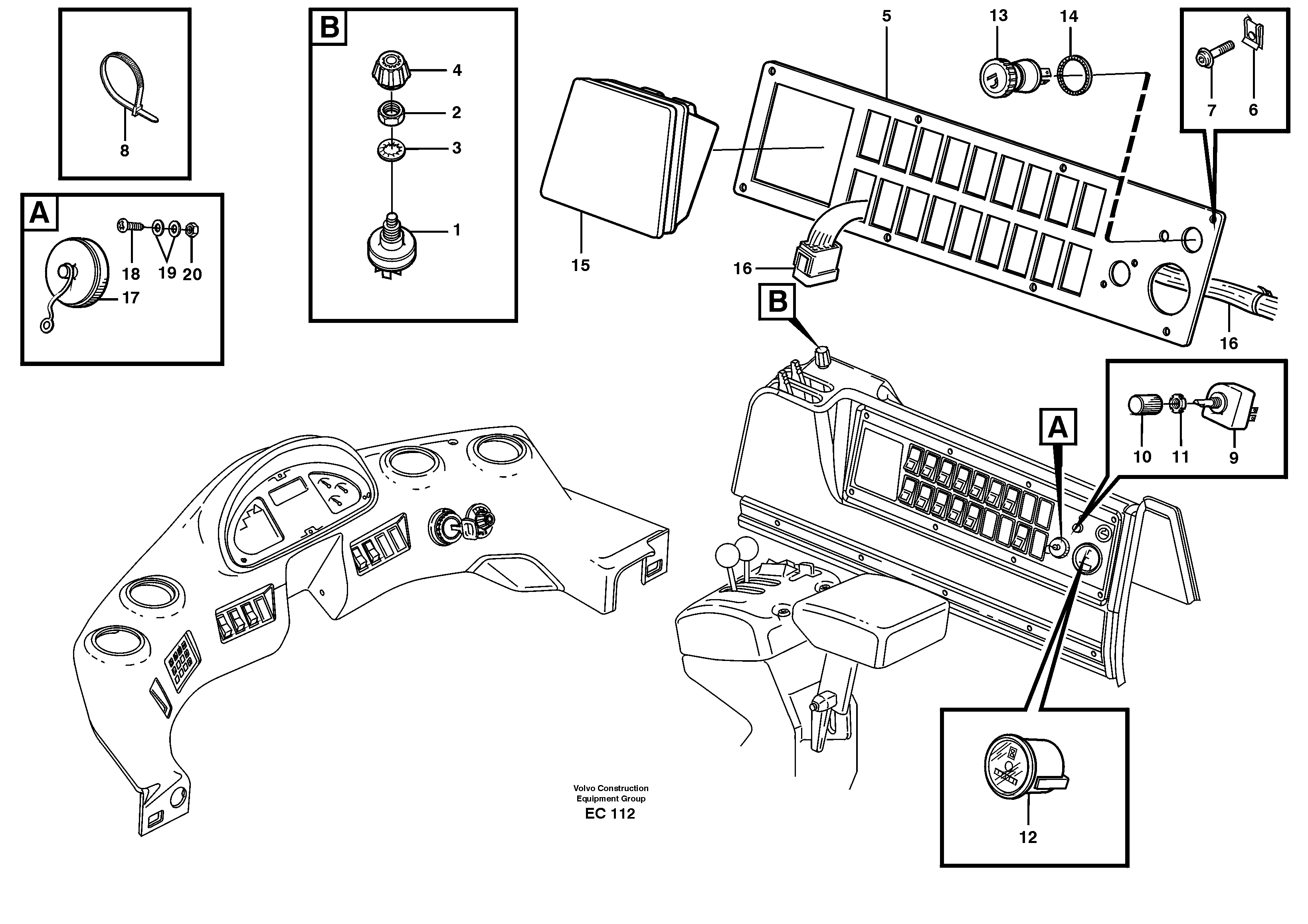 Схема запчастей Volvo L70D - 62221 Side panel L70D