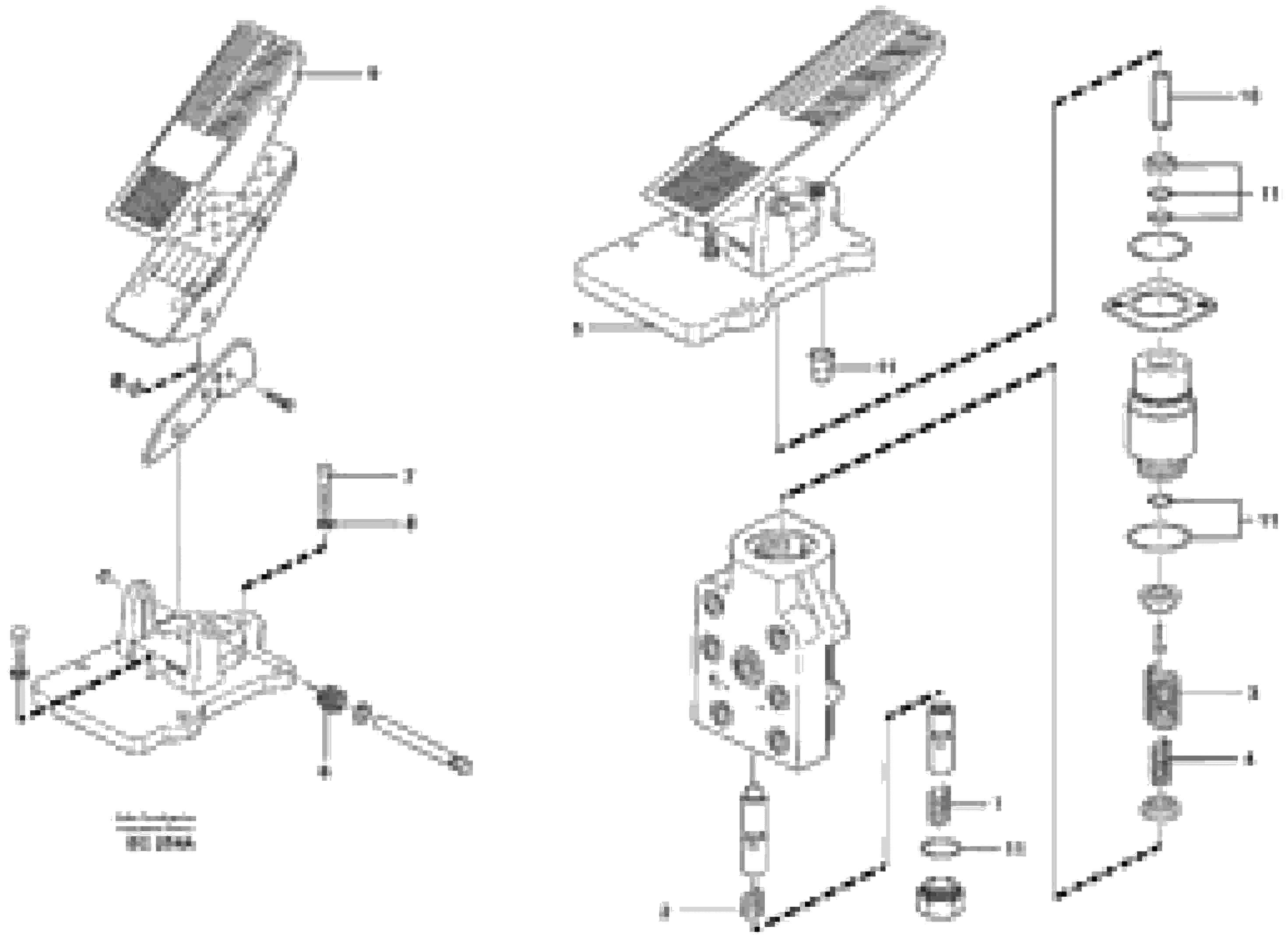 Схема запчастей Volvo L70D - 63377 Footbrake valve L70D