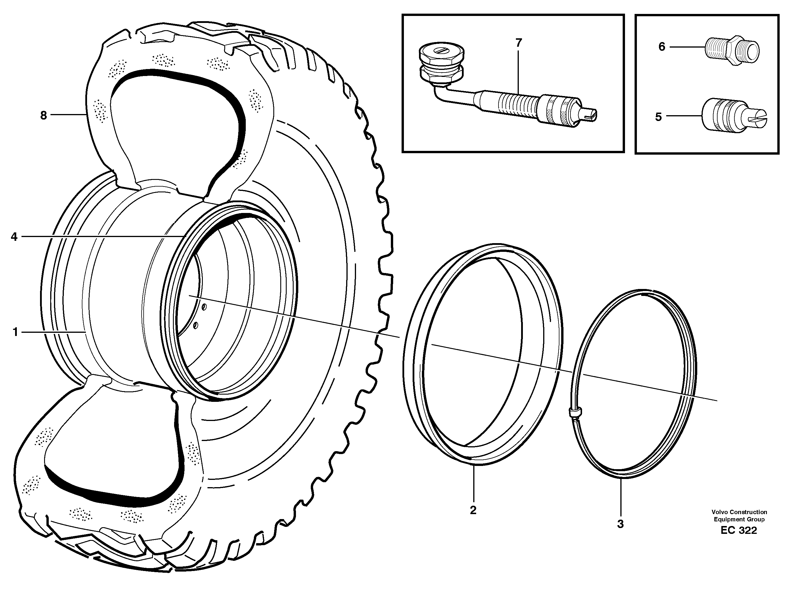Схема запчастей Volvo L70D - 22014 Wheel L70D