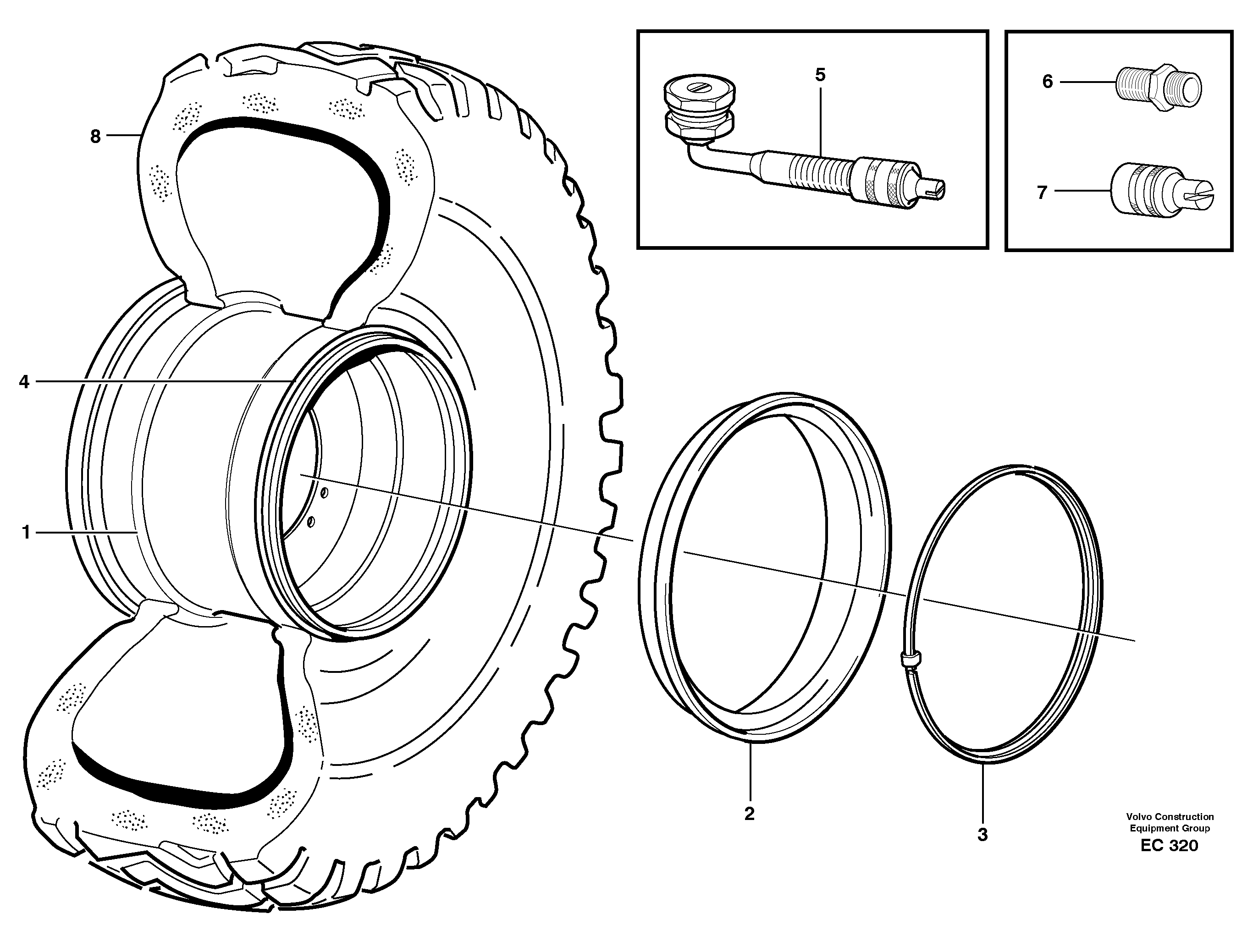 Схема запчастей Volvo L70D - 25272 Wheel L70D
