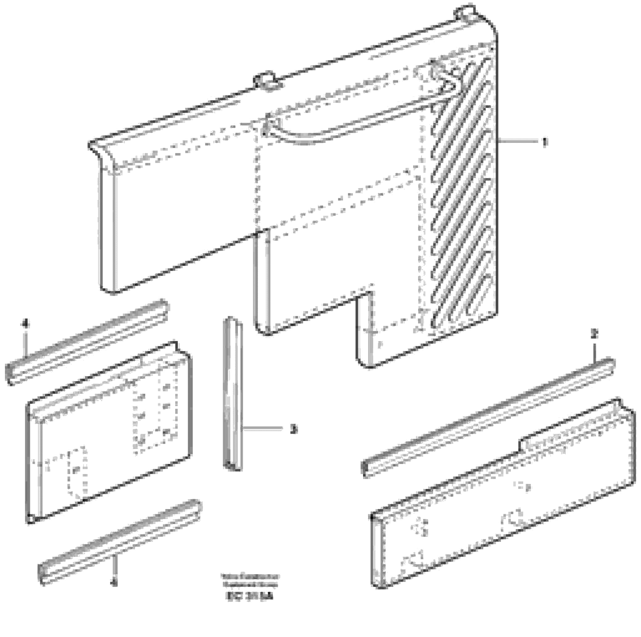 Схема запчастей Volvo L70D - 32566 Side hatches L70D