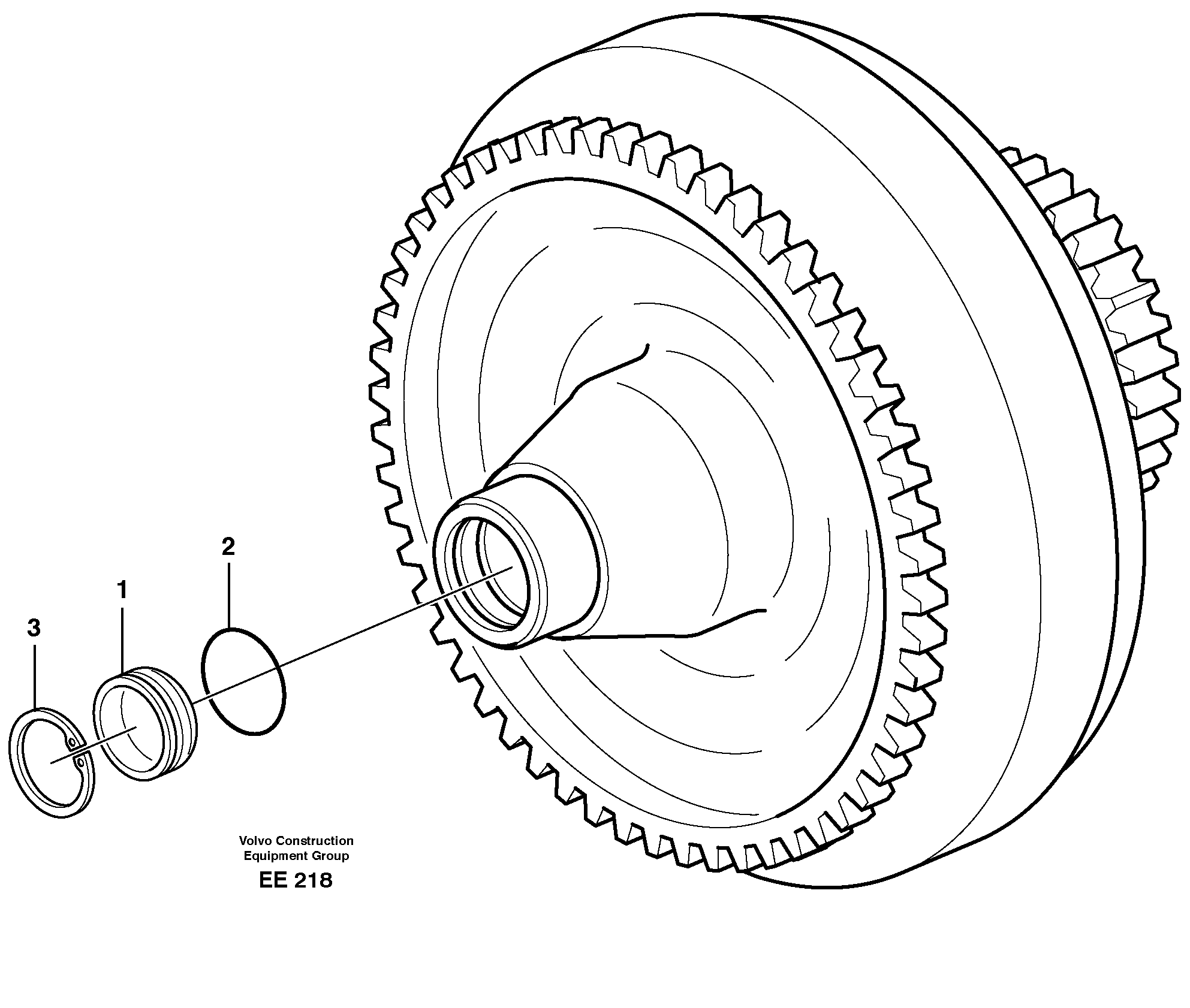 Схема запчастей Volvo L120D - 66931 Torque converter L120D