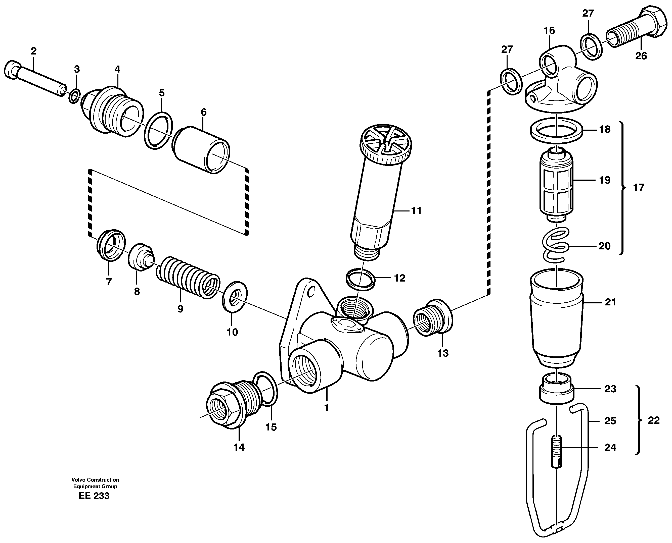 Схема запчастей Volvo L120D - 105656 Feed pump L120D