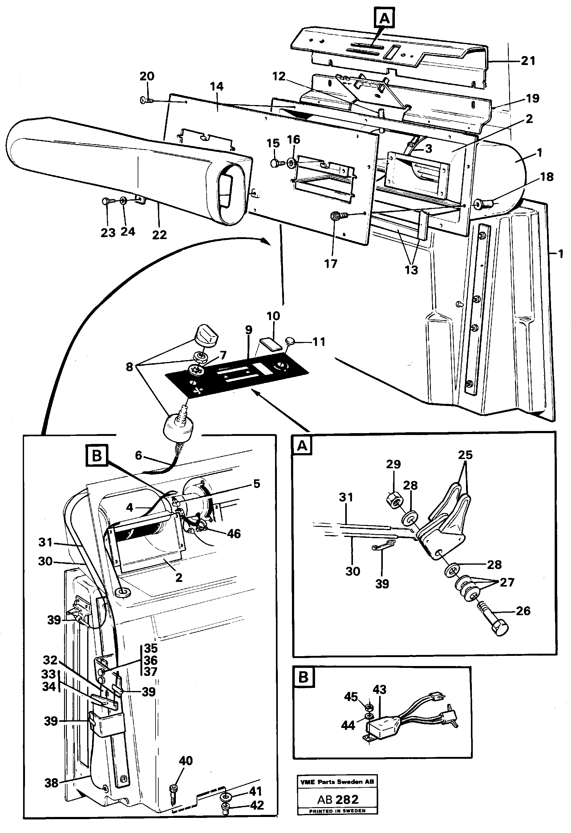 Схема запчастей Volvo L50 - 20984 Controls L50 L50 S/N 6401- / 60301- USA
