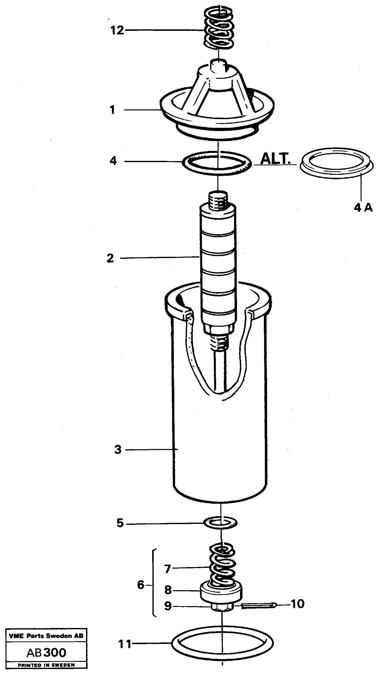 Схема запчастей Volvo L50 - 31157 Фильтр топливный L50 L50 S/N 6401- / 60301- USA