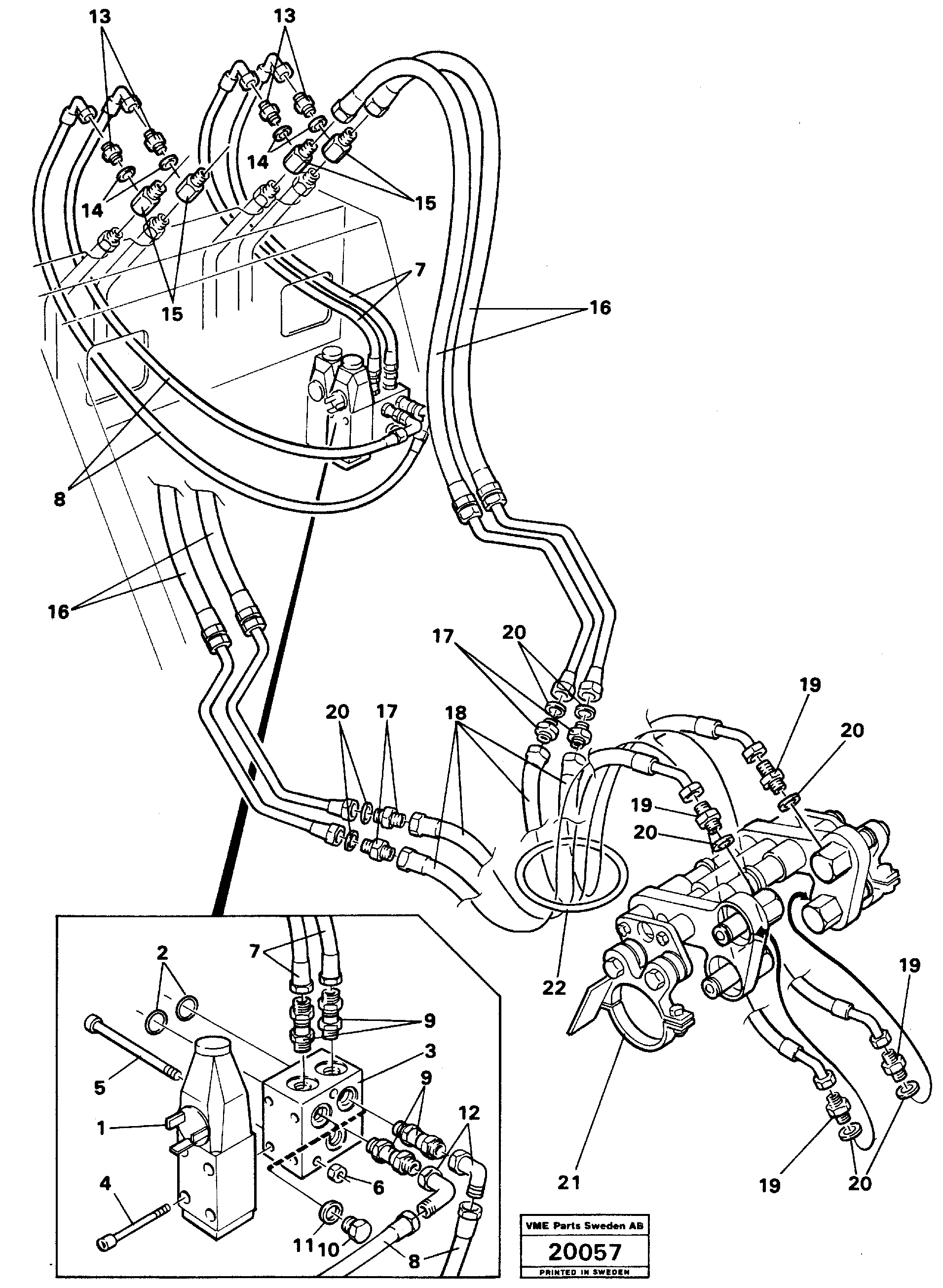 Схема запчастей Volvo L50 - 23146 Automatic hose coupling (ahc) L50 L50 S/N -6400/-60300 USA