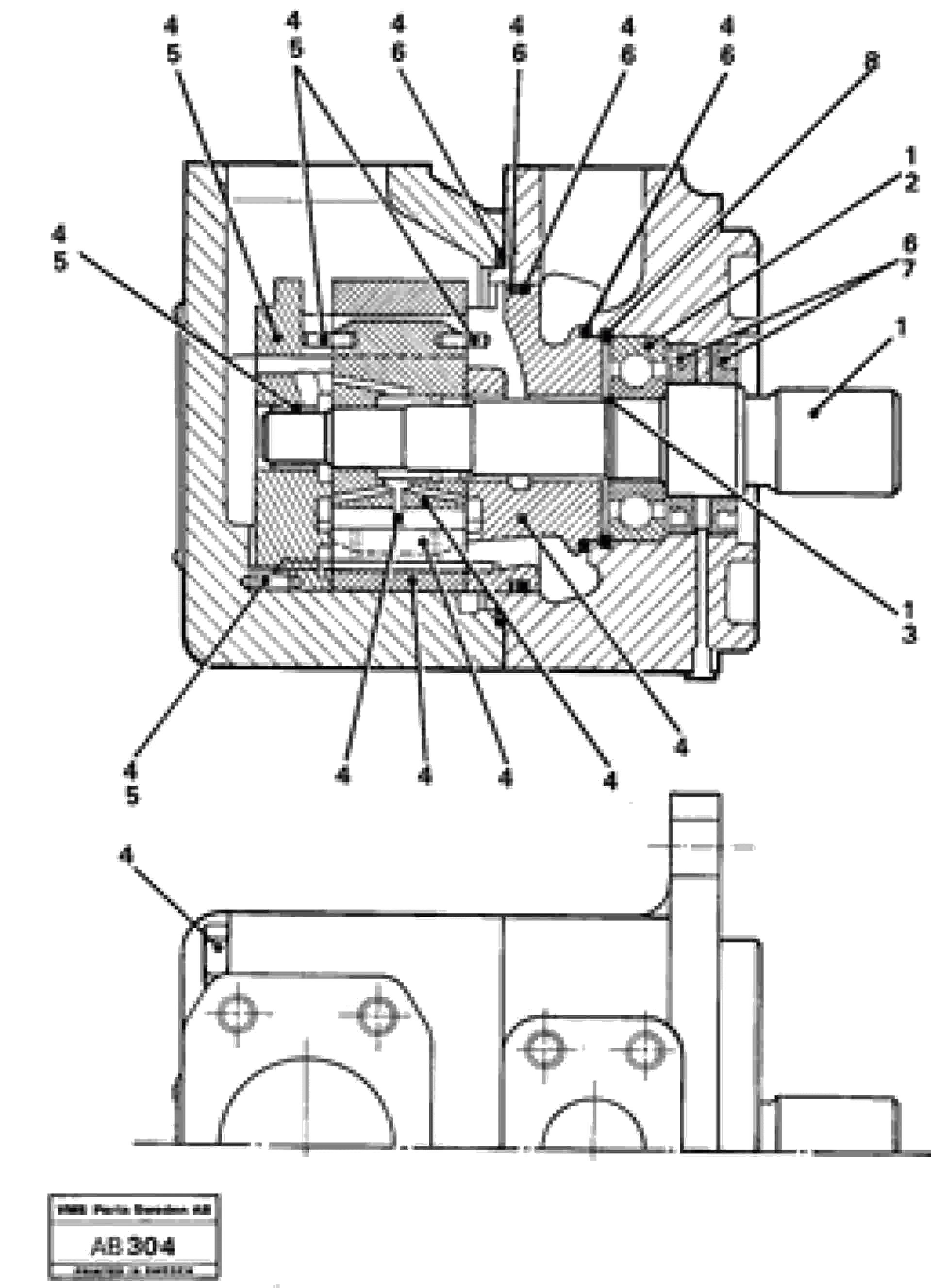 Схема запчастей Volvo L50 - 9960 Гидронасос (основной насос) L50 L50 S/N 6401- / 60301- USA