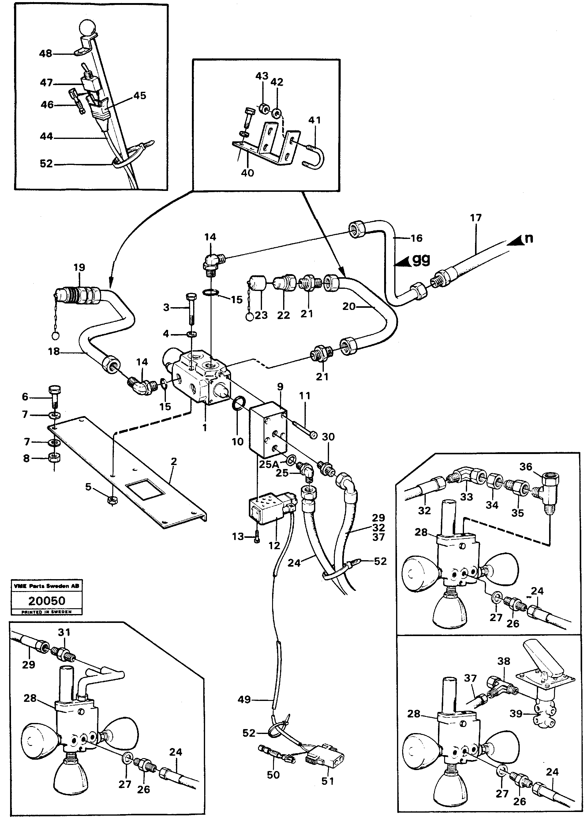 Схема запчастей Volvo L50 - 93263 4:th function L50 L50 S/N -6400/-60300 USA