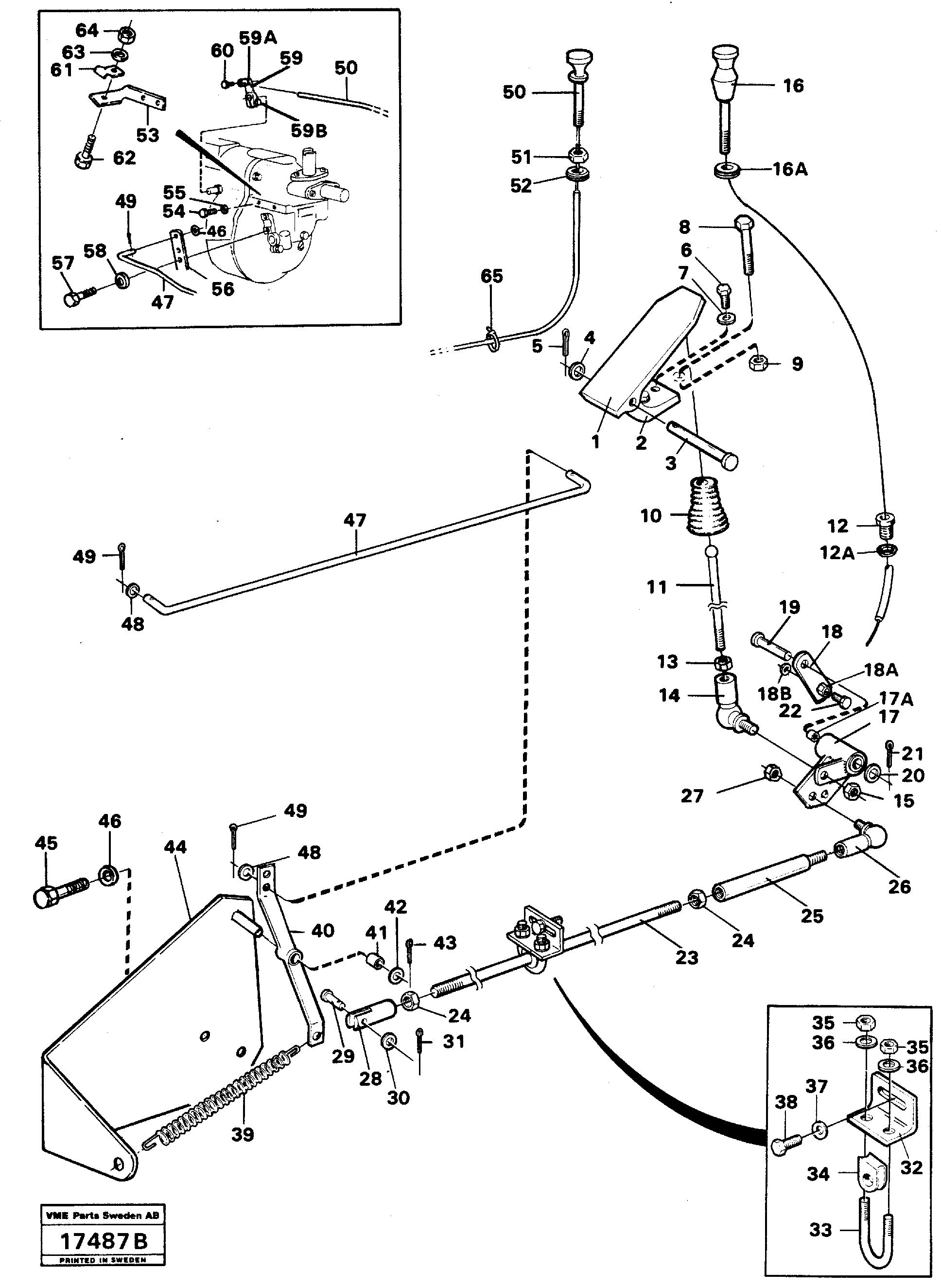 Схема запчастей Volvo L50 - 73170 Regulator control L50 L50 S/N -6400/-60300 USA