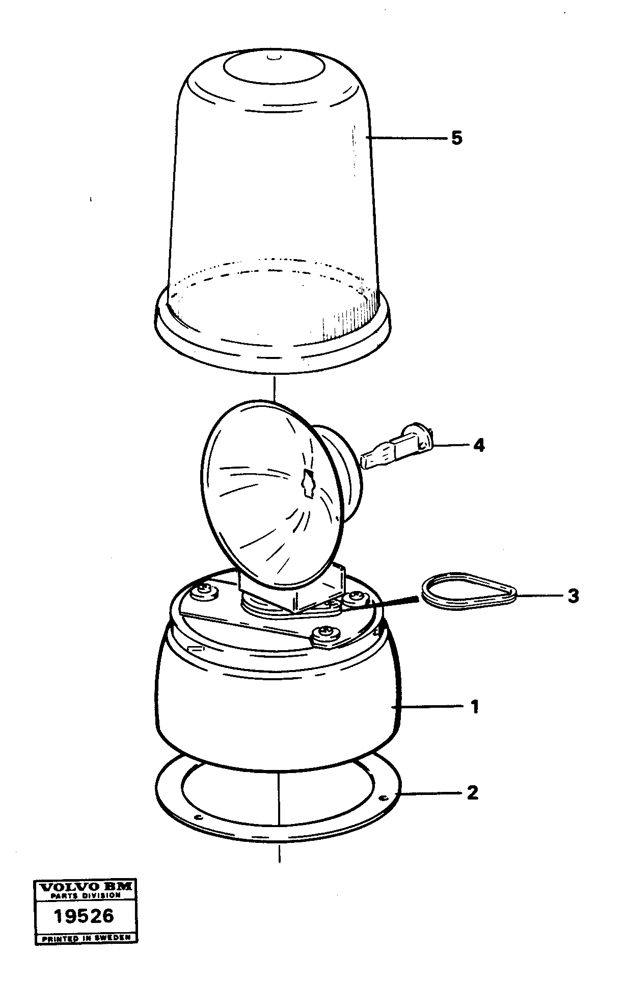 Схема запчастей Volvo L50 - 10386 Rotating beacon L50 L50 S/N -6400/-60300 USA