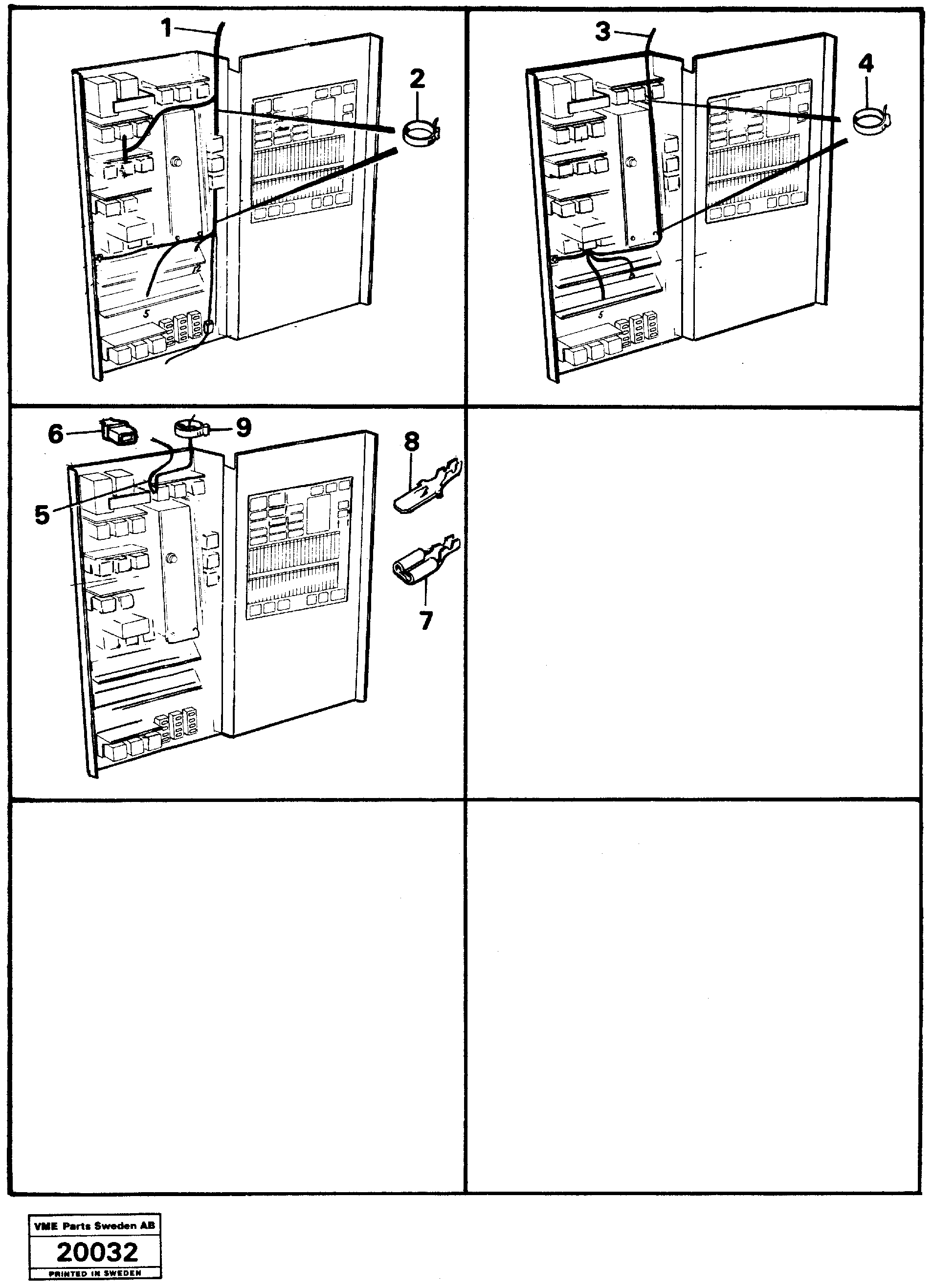 Схема запчастей Volvo L50 - 16418 Cable harnesses distribution box L50 L50 S/N -6400/-60300 USA