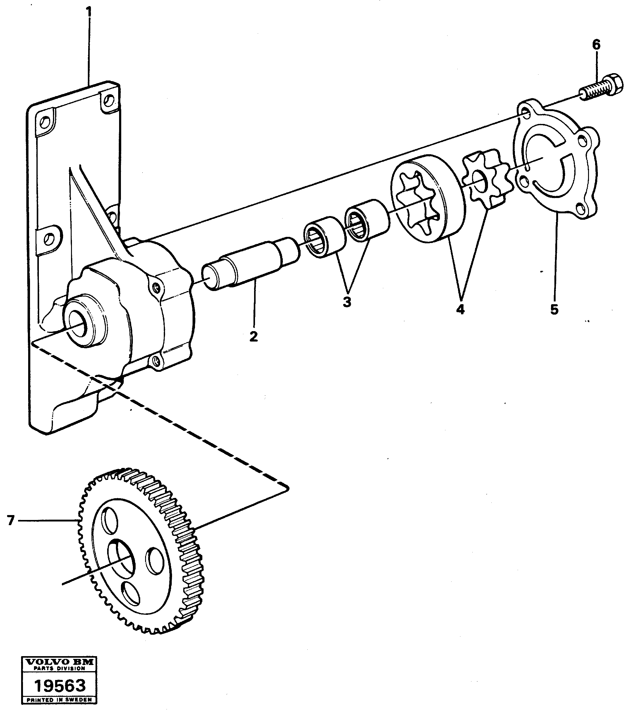 Схема запчастей Volvo L50 - 24273 Насос L50 L50 S/N -6400/-60300 USA