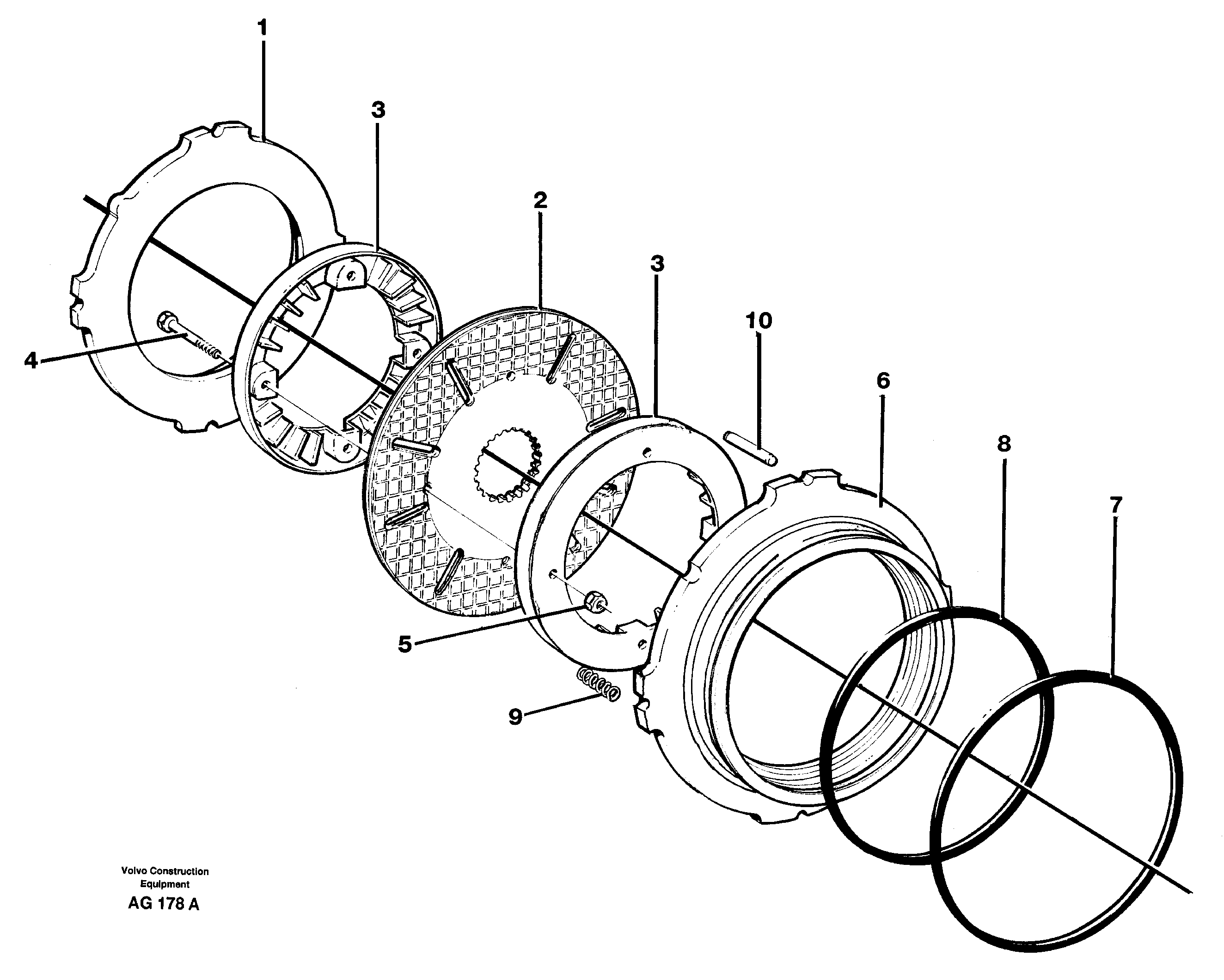 Схема запчастей Volvo L50B - 29992 Disc brake L50B/L50C VOLVO BM VOLVO BM L50B/L50C SER NO - 10966
