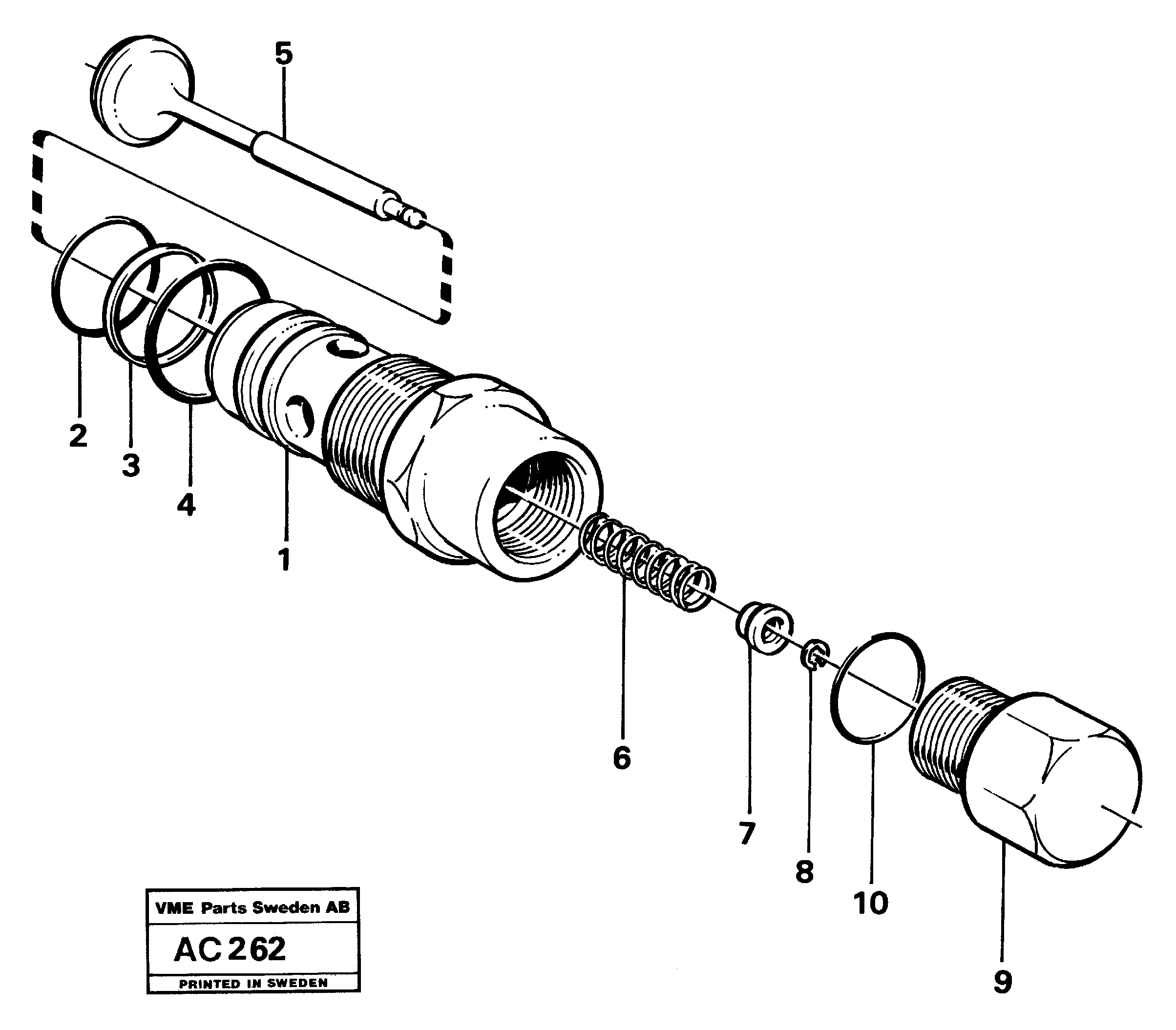 Схема запчастей Volvo L70 - 12650 Клапан обратный L70 L70 S/N 7401- / 60501- USA