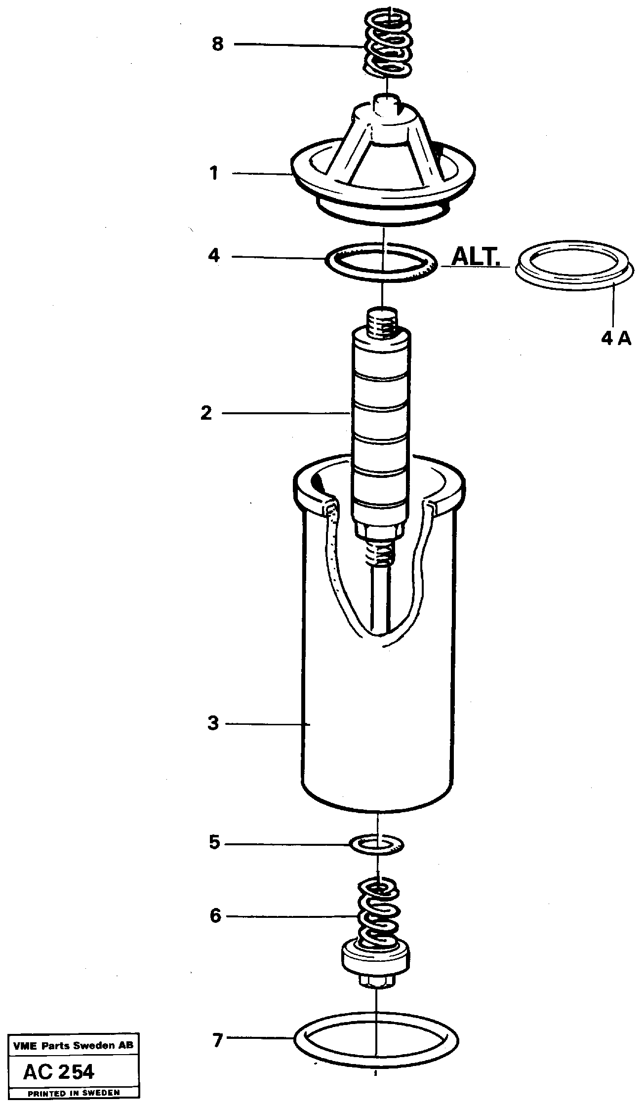 Схема запчастей Volvo L70 - 31156 Фильтр топливный L70 L70 S/N 7401- / 60501- USA