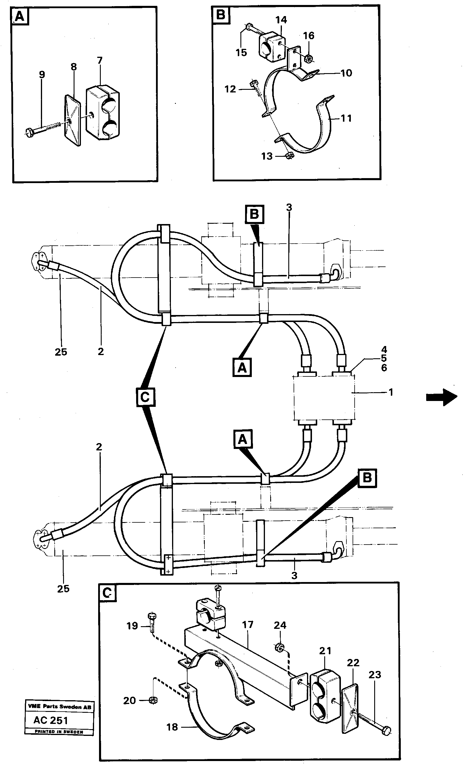Схема запчастей Volvo L70 - 31997 Lifting system L70 L70 S/N 7401- / 60501- USA