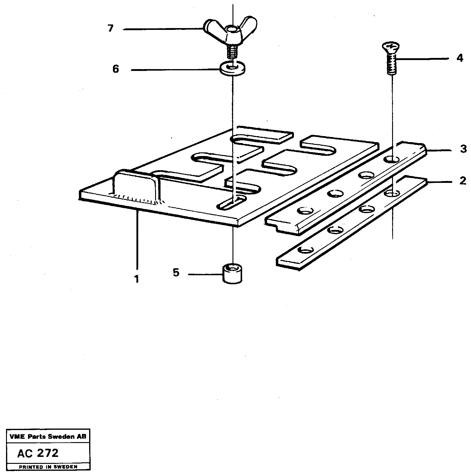 Схема запчастей Volvo L70 - 32115 Lever lock L70 L70 S/N 7401- / 60501- USA