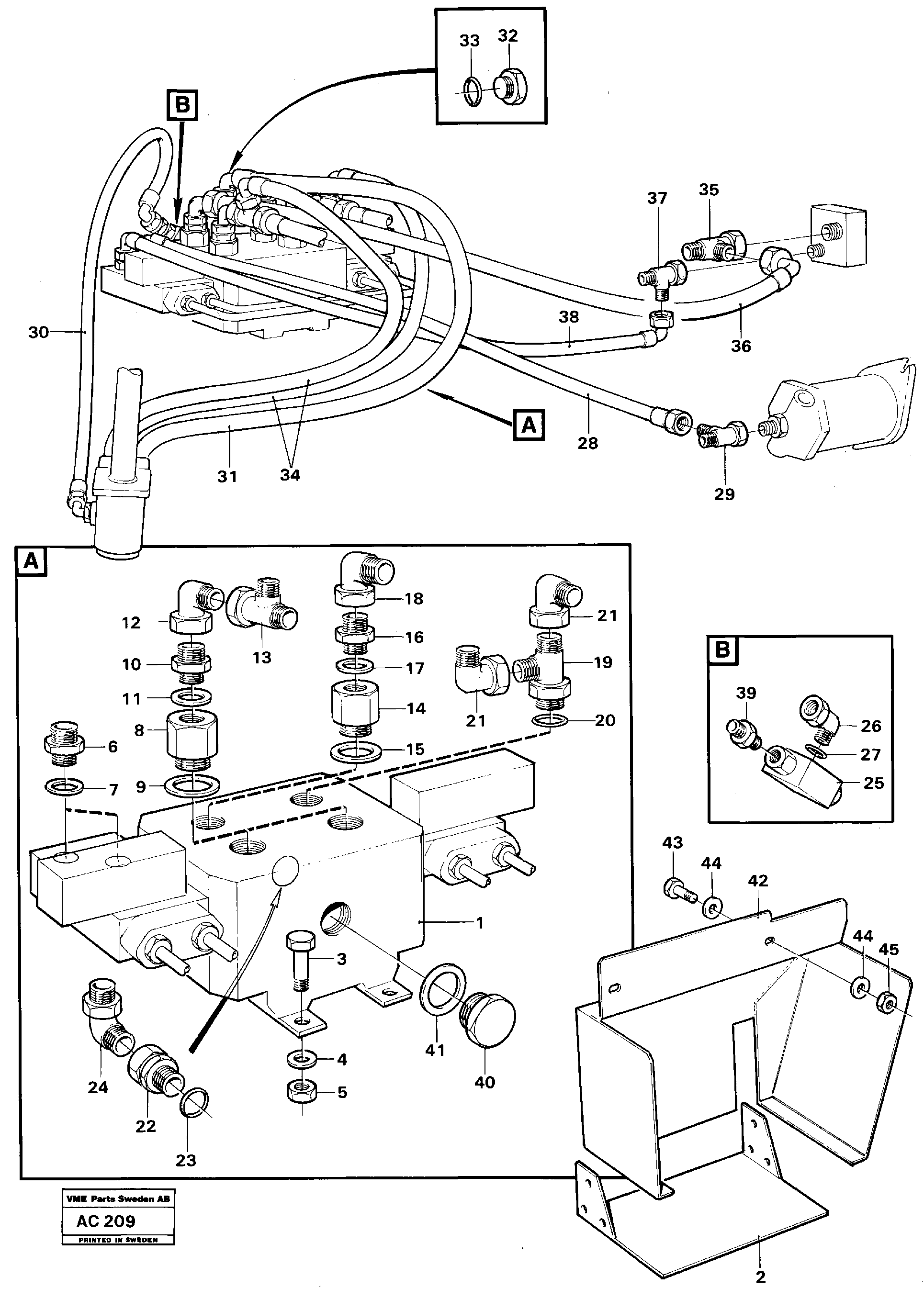 Схема запчастей Volvo L70 - 21385 Comfort drive control L70 L70 S/N 7401- / 60501- USA
