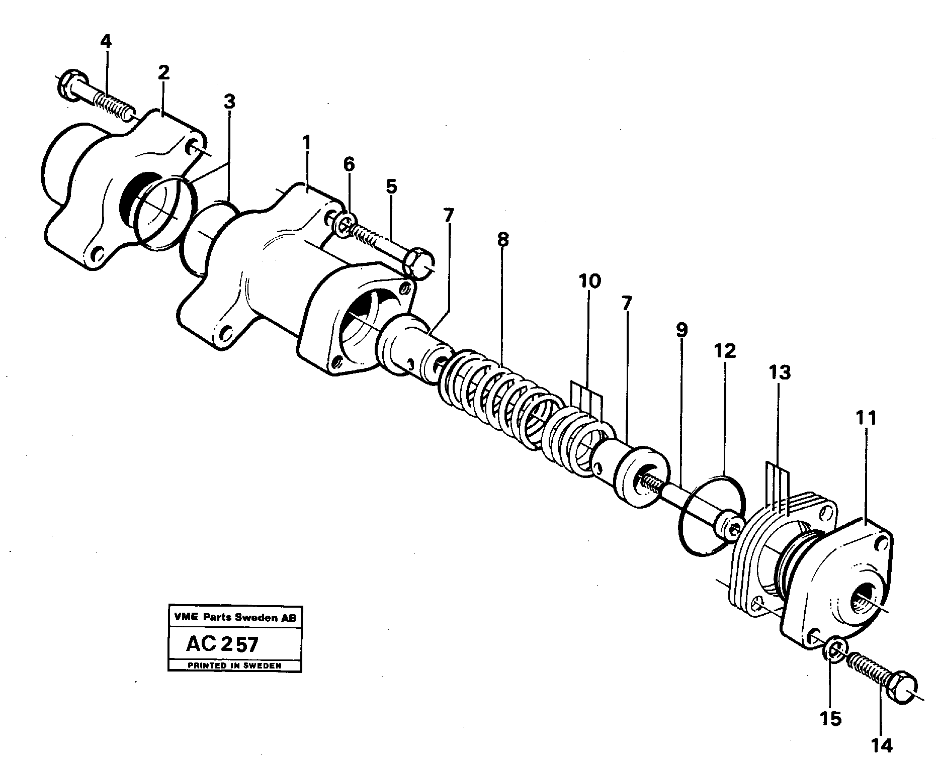 Схема запчастей Volvo L70 - 12645 Slide L70 L70 S/N 7401- / 60501- USA
