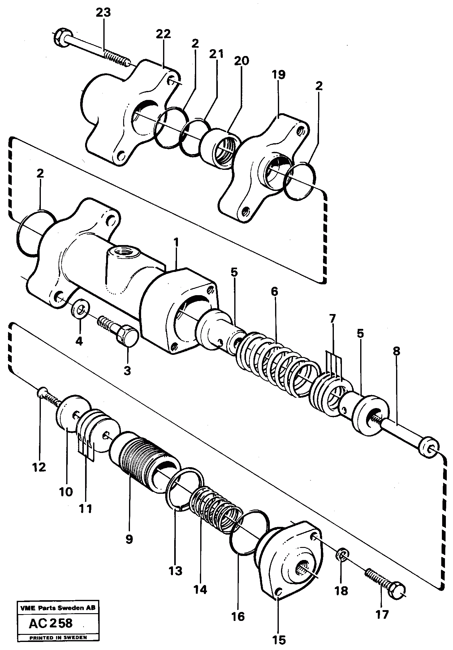 Схема запчастей Volvo L70 - 12646 Float position valve L70 L70 S/N 7401- / 60501- USA