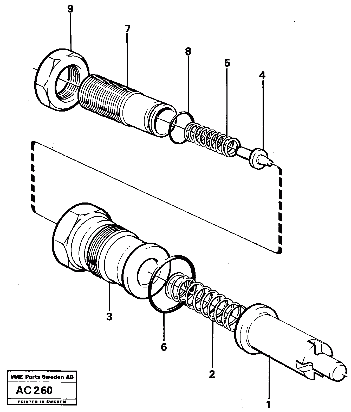 Схема запчастей Volvo L70 - 12648 Pressure limiting valve L70 L70 S/N 7401- / 60501- USA