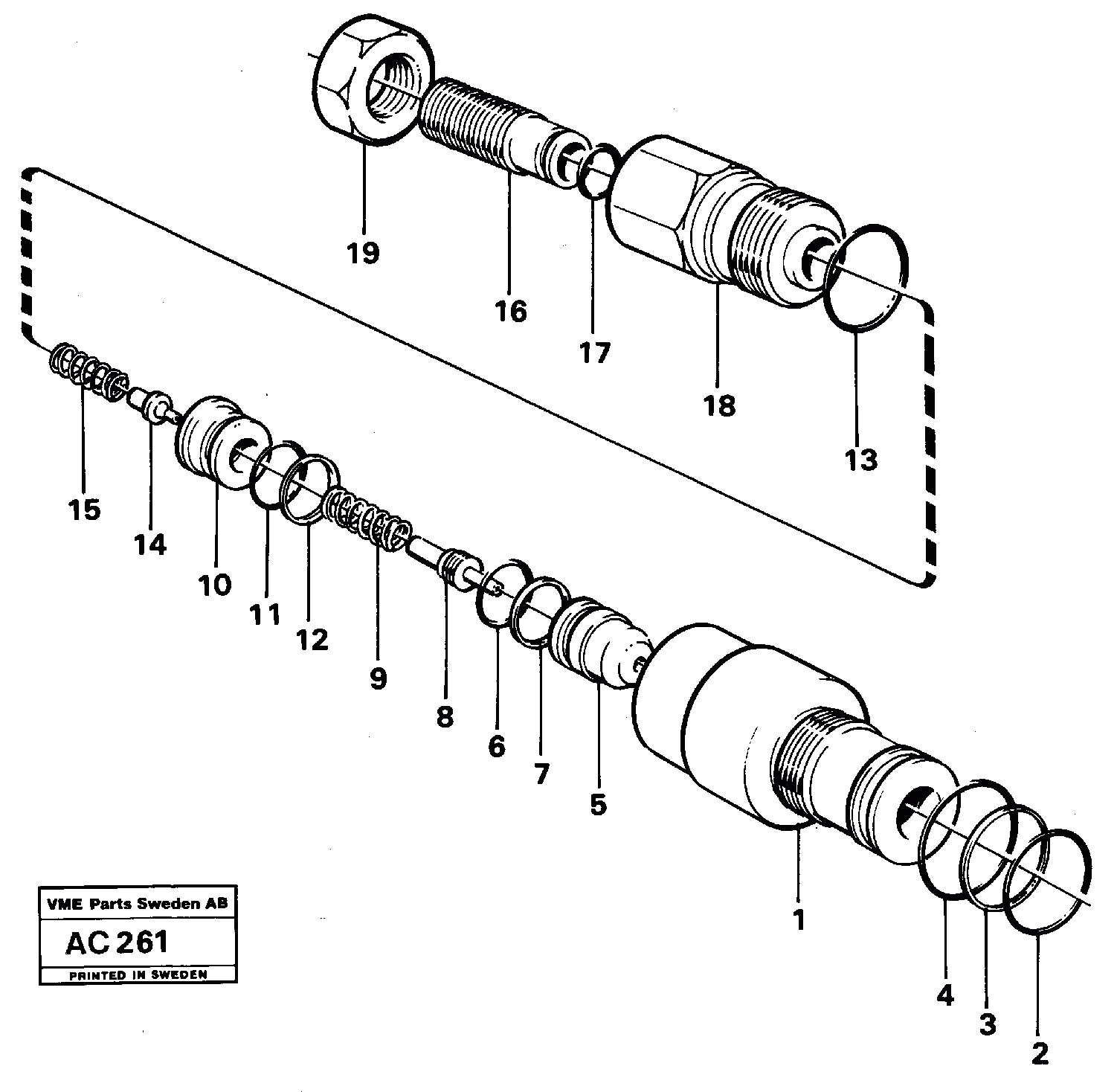 Схема запчастей Volvo L70 - 12649 Overflow valve L70 L70 S/N 7401- / 60501- USA