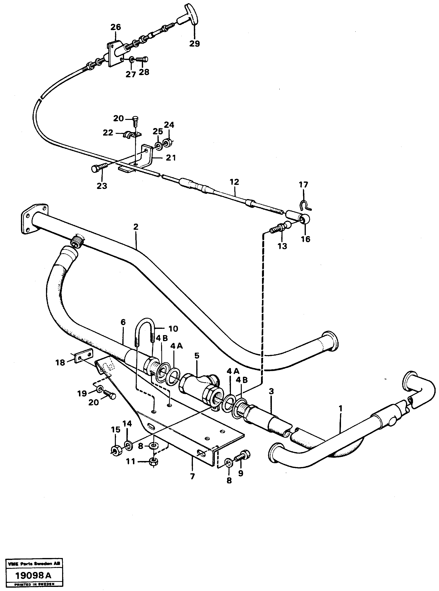 Схема запчастей Volvo L90 - 33420 Single-acting lifting function L90 L90