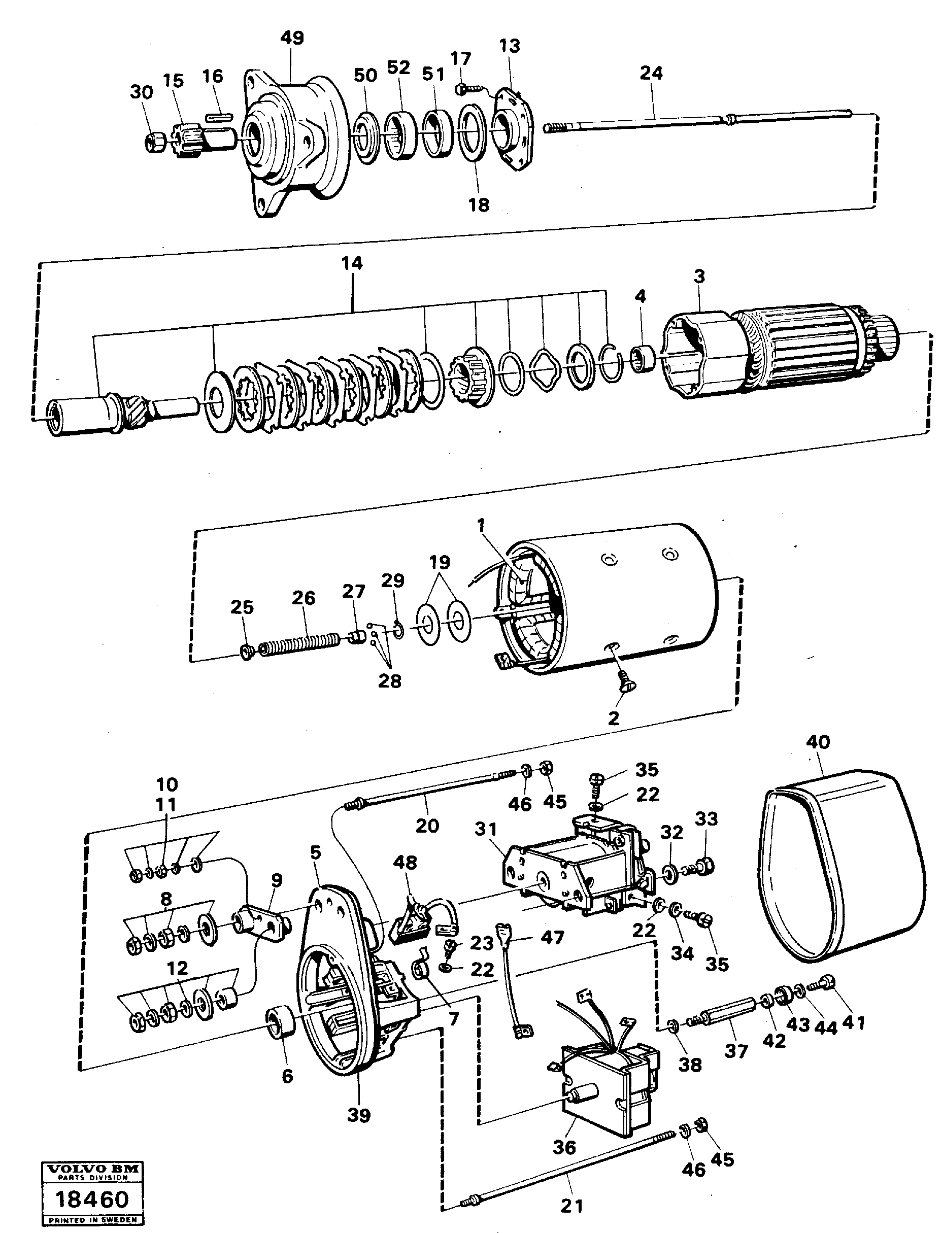 Схема запчастей Volvo L90 - 16455 Starter motor L90 L90