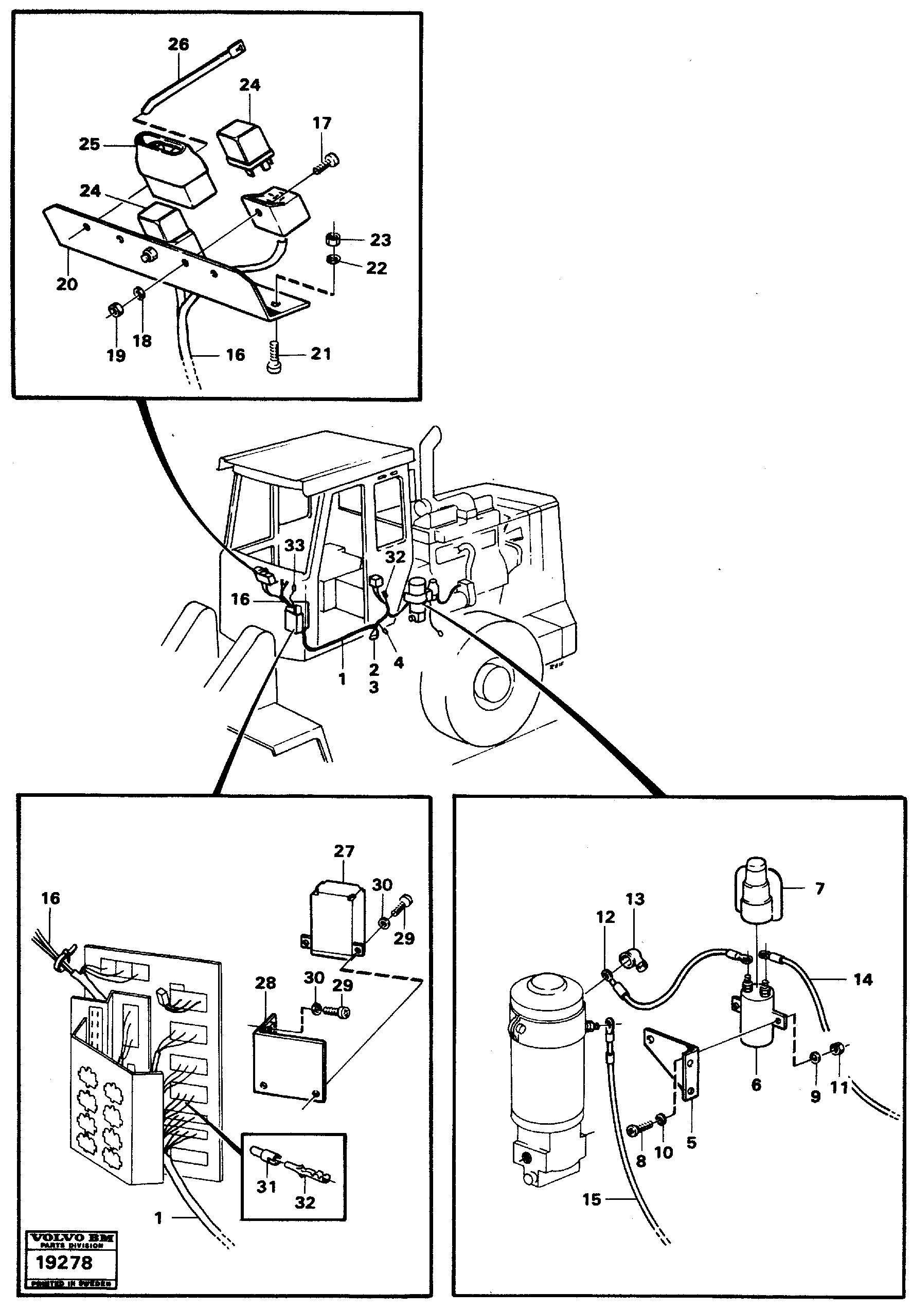Схема запчастей Volvo L90 - 63612 Secondary steering system L90 L90