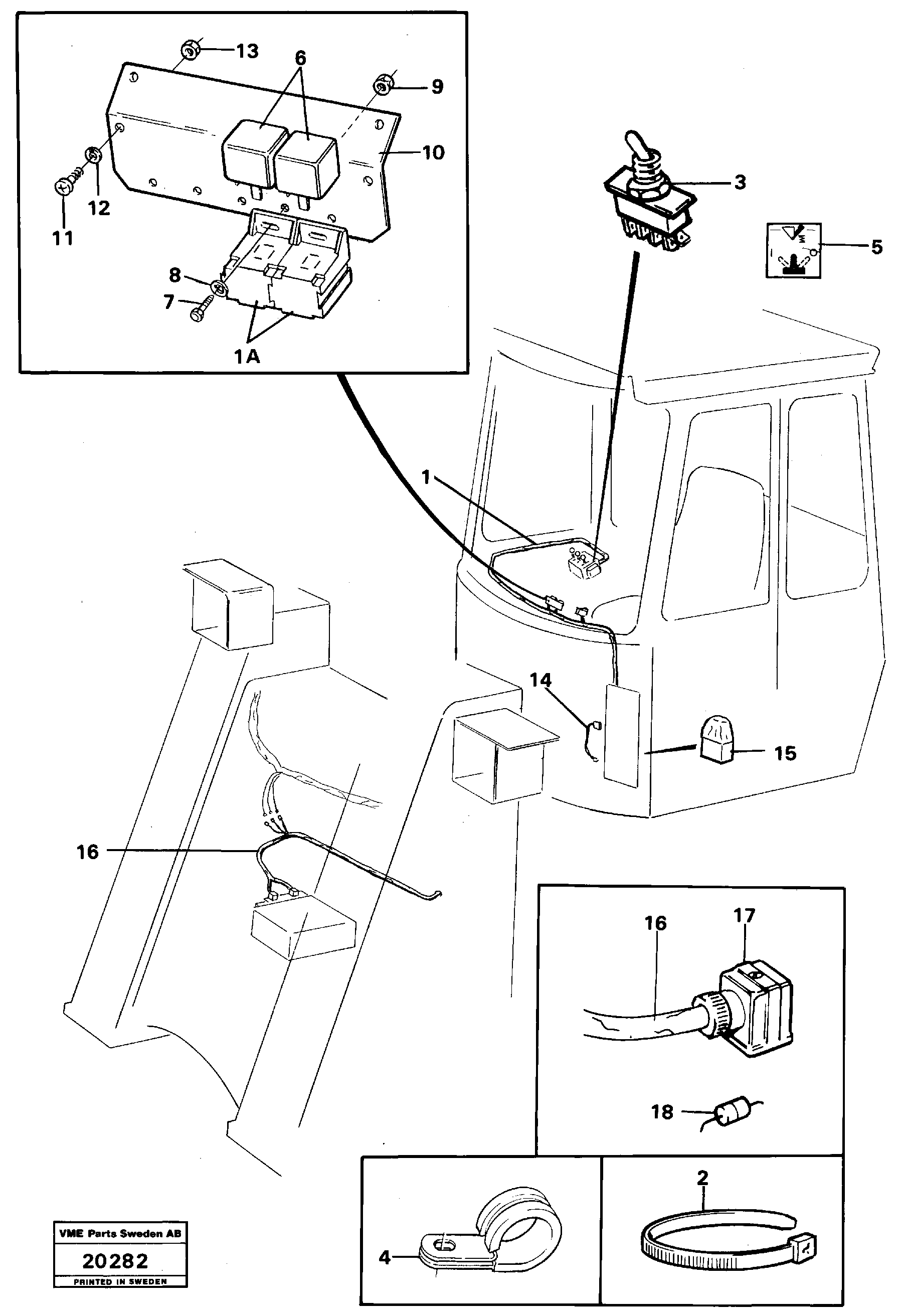 Схема запчастей Volvo L90 - 2369 Boom suspension system, Electrical system L90 L90