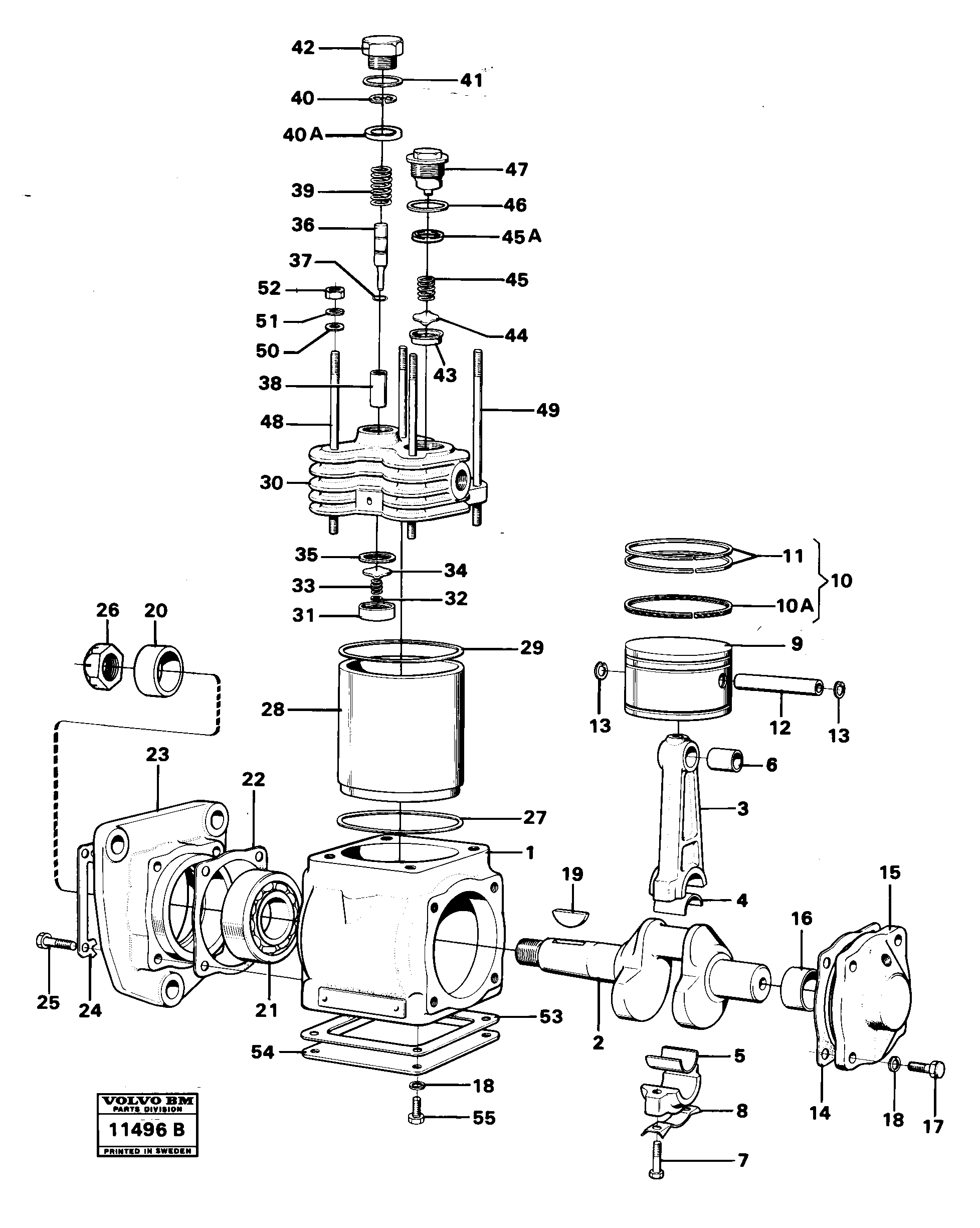 Схема запчастей Volvo L90 - 59270 Air compressor L90 L90