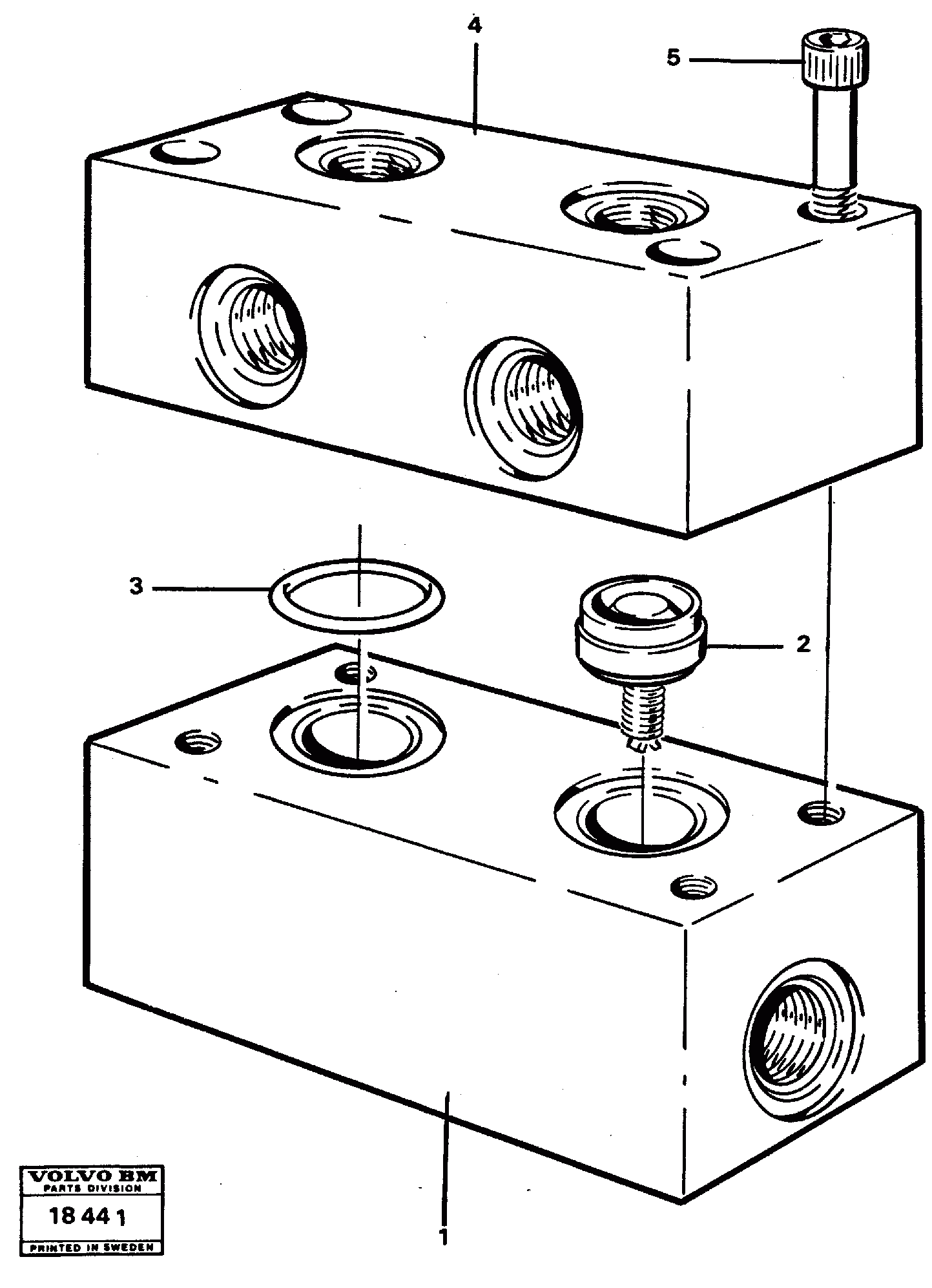 Схема запчастей Volvo L90 - 16076 Relief valve L90 L90