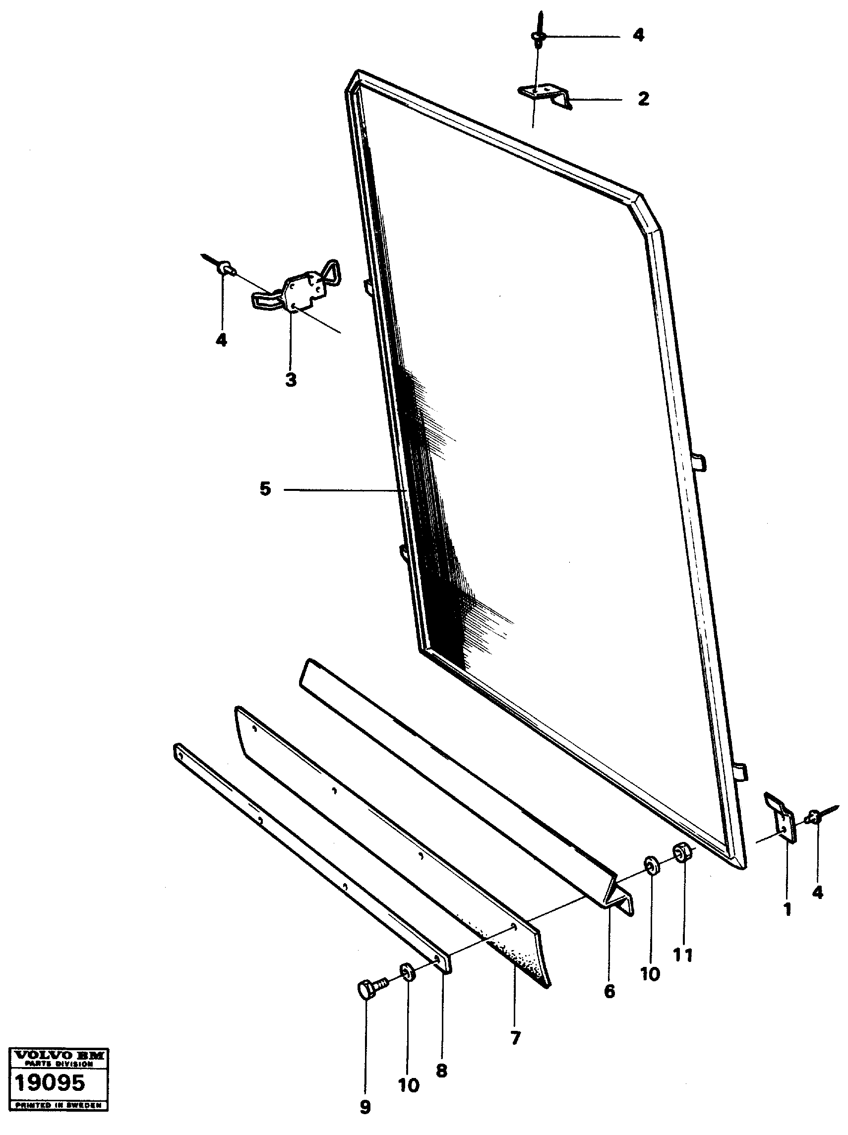Схема запчастей Volvo L90 - 11904 Dust cover L90 L90