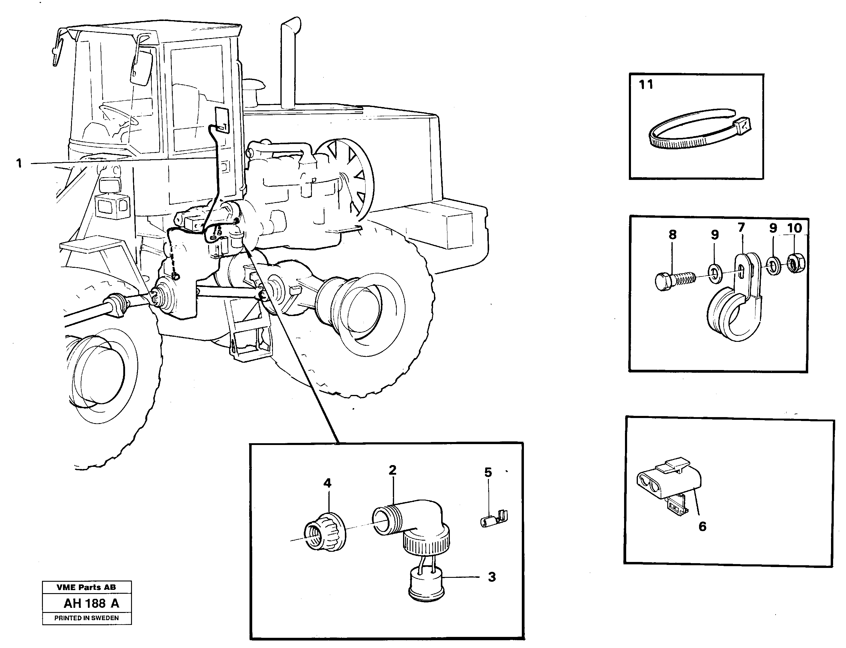 Схема запчастей Volvo L90B - 49682 Cable harness, transmission L90B VOLVO BM VOLVO BM L90B