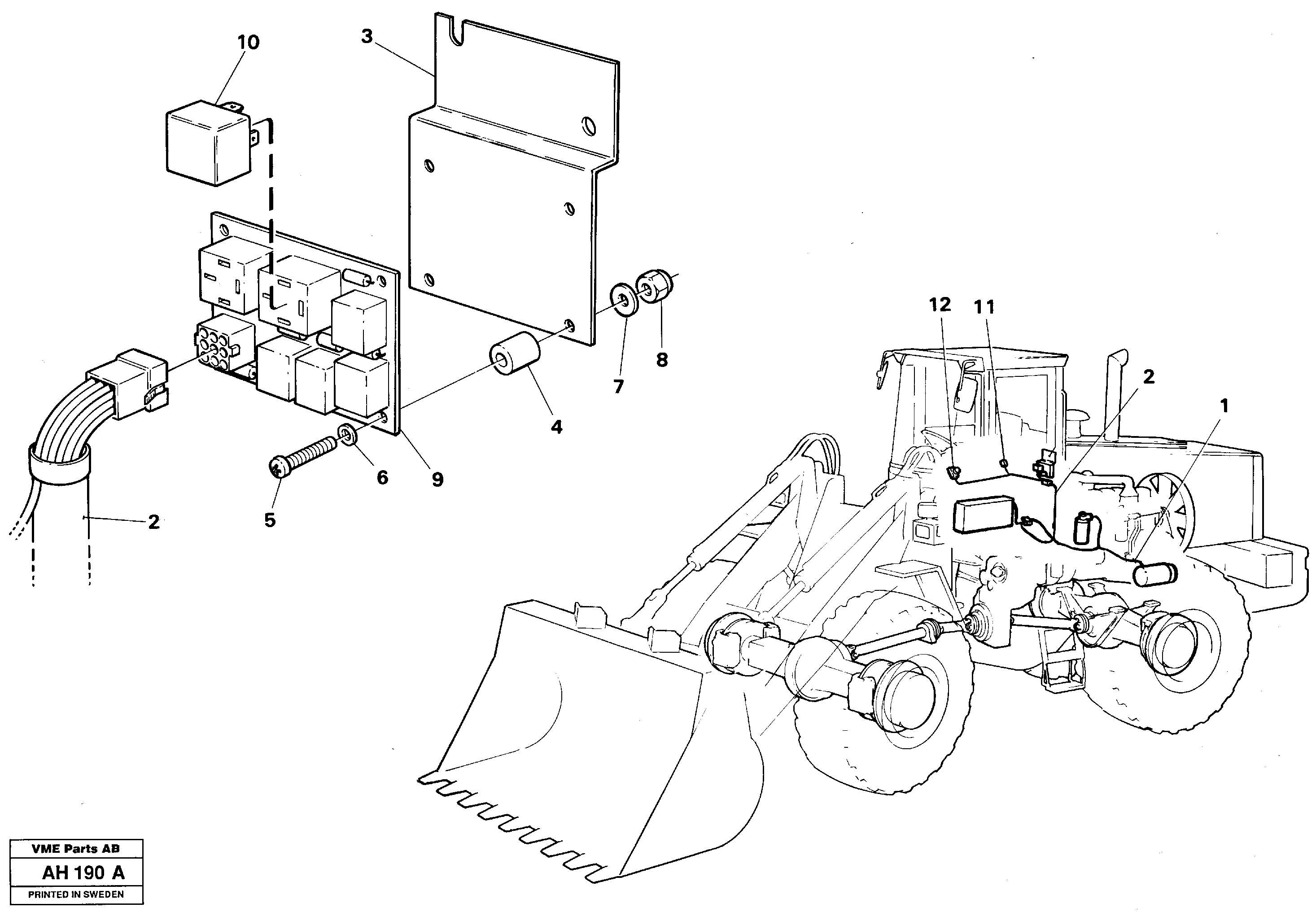 Схема запчастей Volvo L90B - 49683 Electrical system: Air conditioning L90B VOLVO BM VOLVO BM L90B