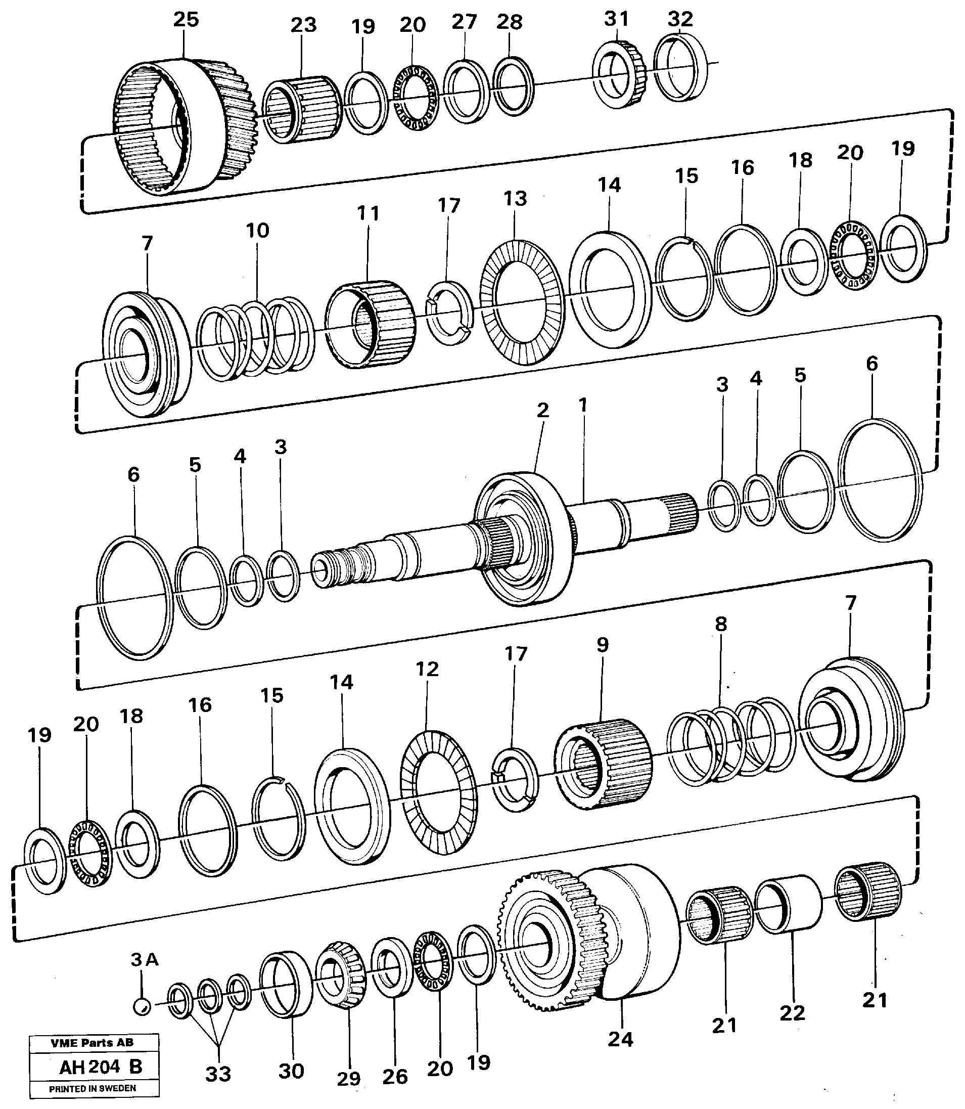 Схема запчастей Volvo L90B - 14680 Clutches 1:st and 2:nd speeds L90B VOLVO BM VOLVO BM L90B