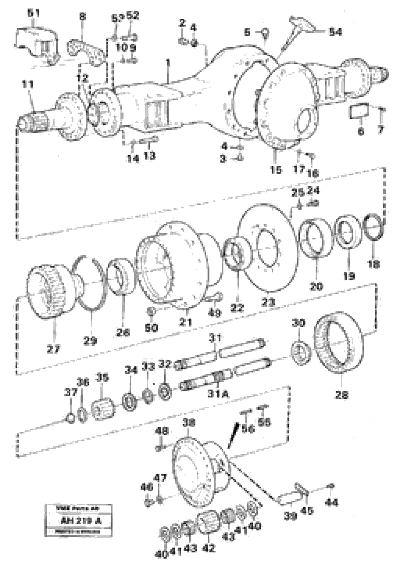 Схема запчастей Volvo L90B - 103170 Planet shaft L90B VOLVO BM VOLVO BM L90B