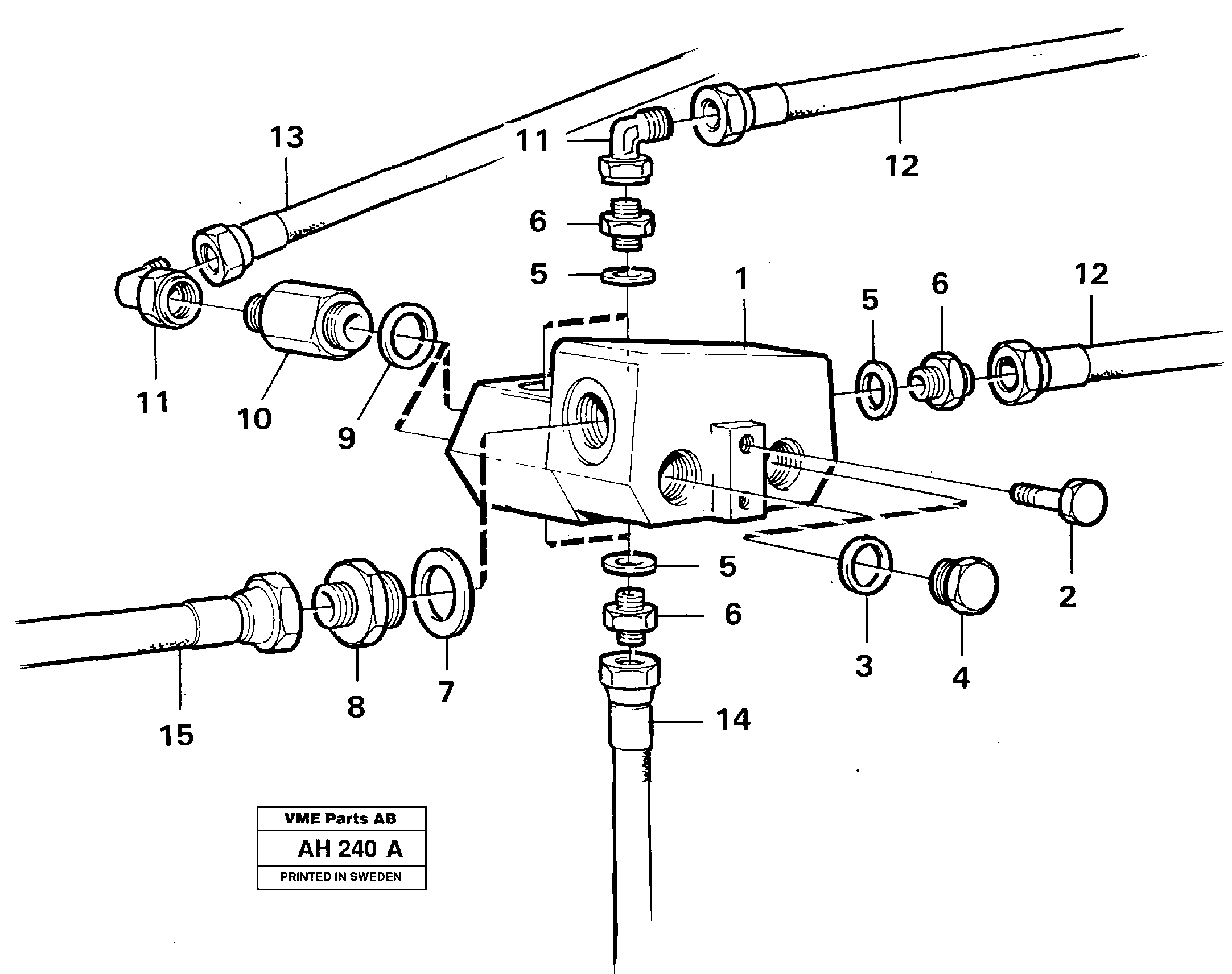 Схема запчастей Volvo L90B - 13607 Shift valve, assembly L90B VOLVO BM VOLVO BM L90B