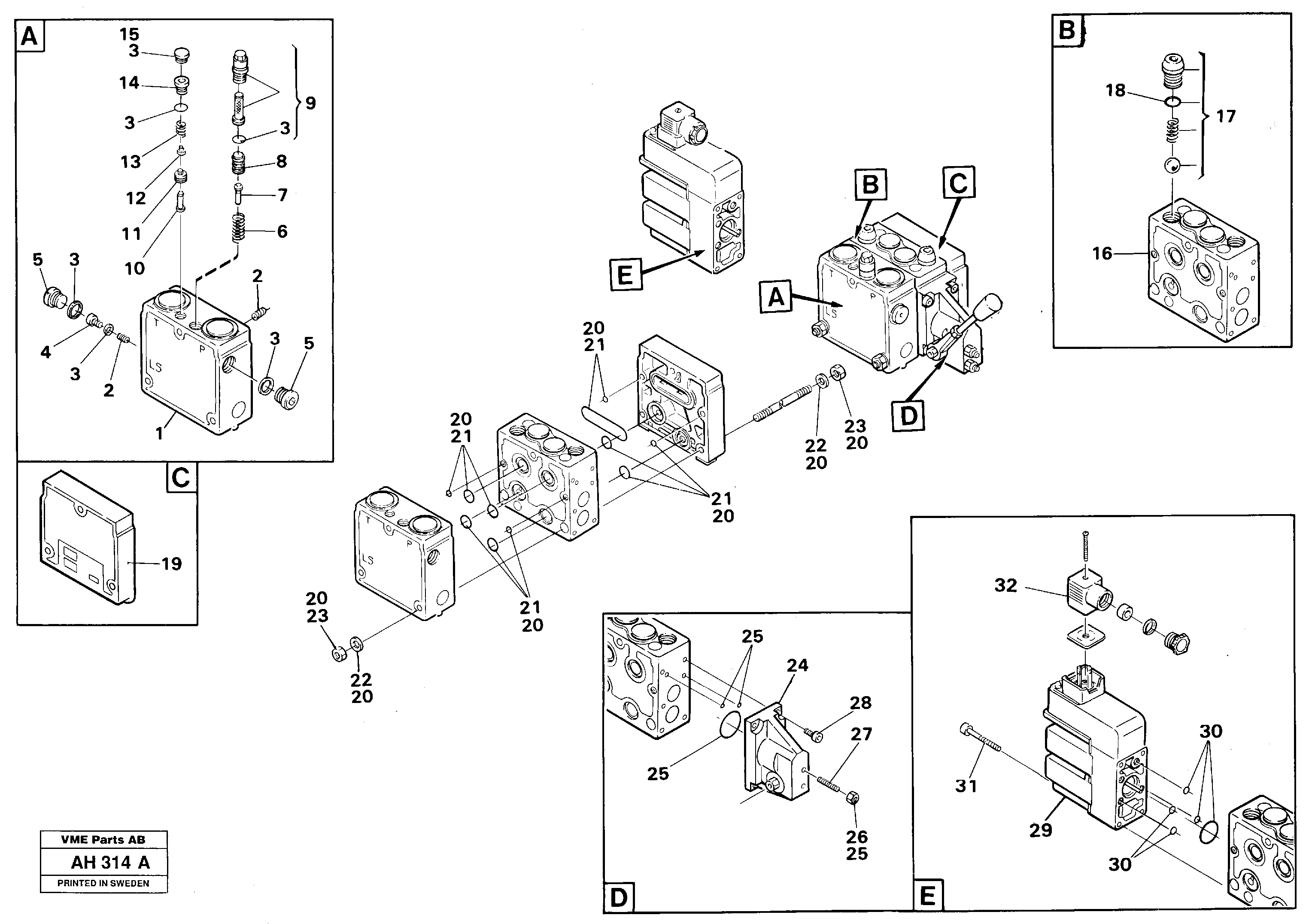 Схема запчастей Volvo L90B - 103168 Valve L90B VOLVO BM VOLVO BM L90B