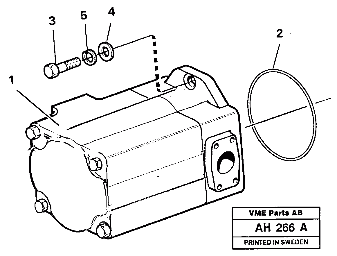 Схема запчастей Volvo L90B - 12307 Hydraulic - oil pump Assembly L90B VOLVO BM VOLVO BM L90B
