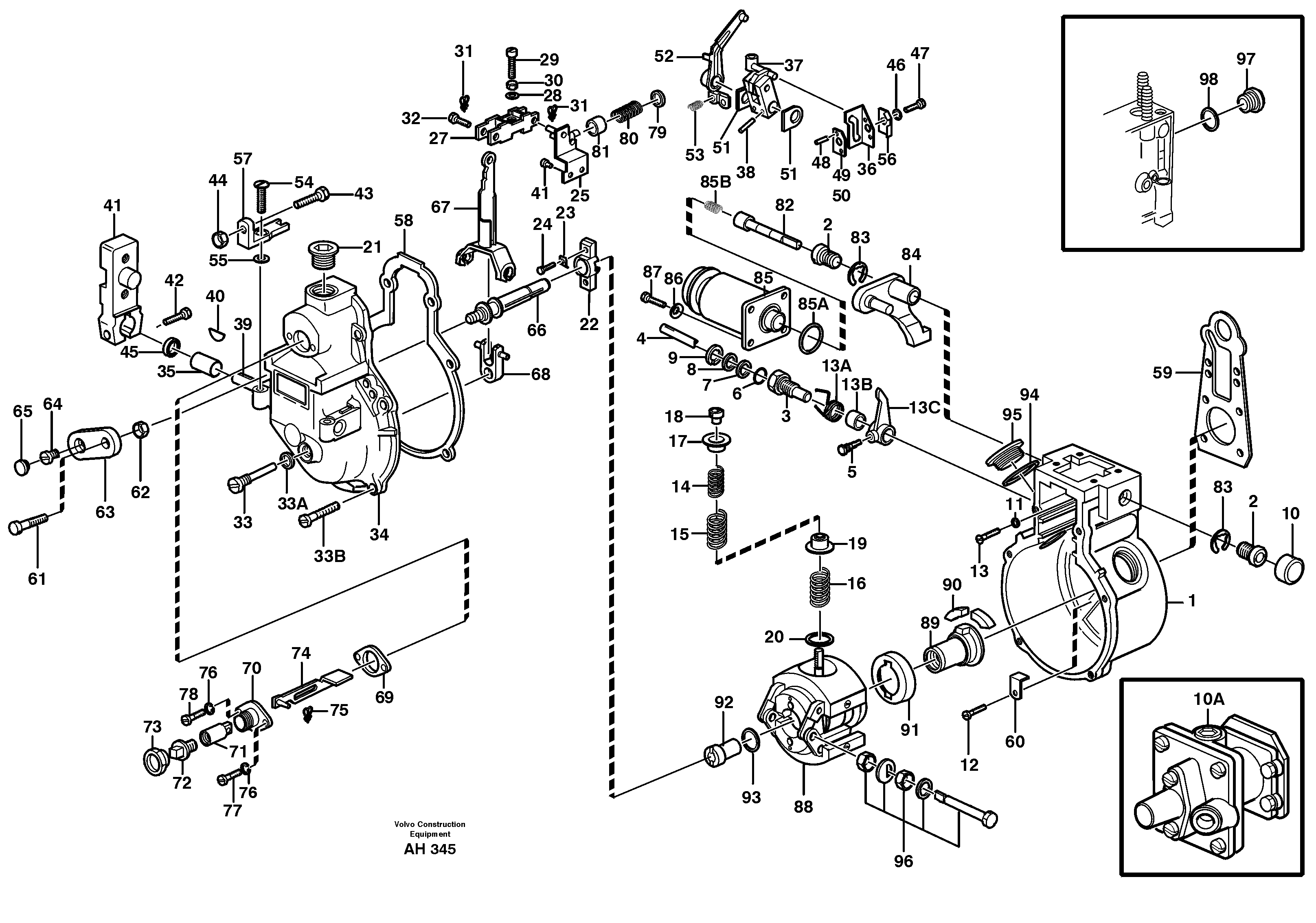 Схема запчастей Volvo L90B - 58349 Centrifugal governor L90B VOLVO BM VOLVO BM L90B
