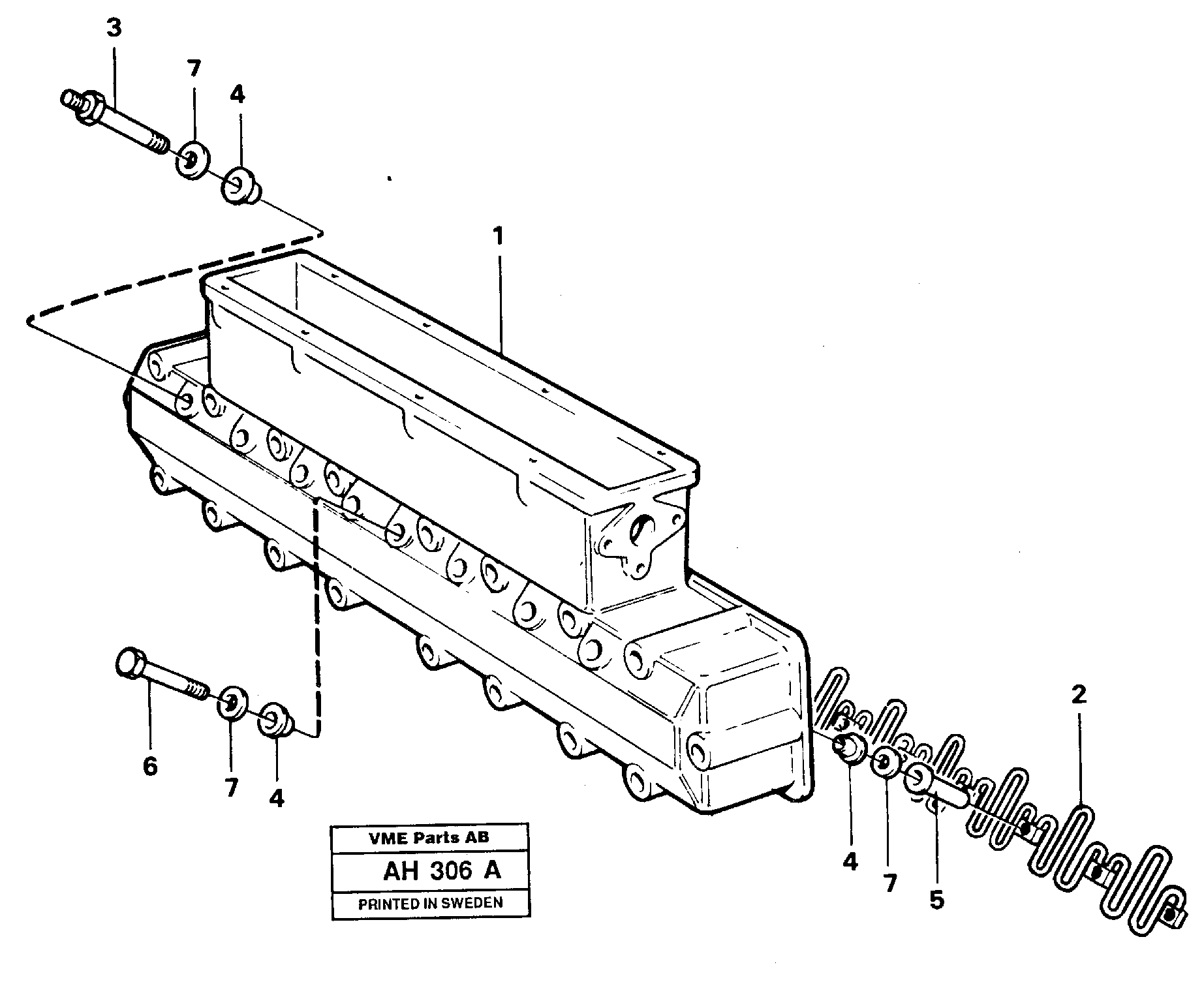 Схема запчастей Volvo L90B - 10090 Inlet manifold L90B VOLVO BM VOLVO BM L90B