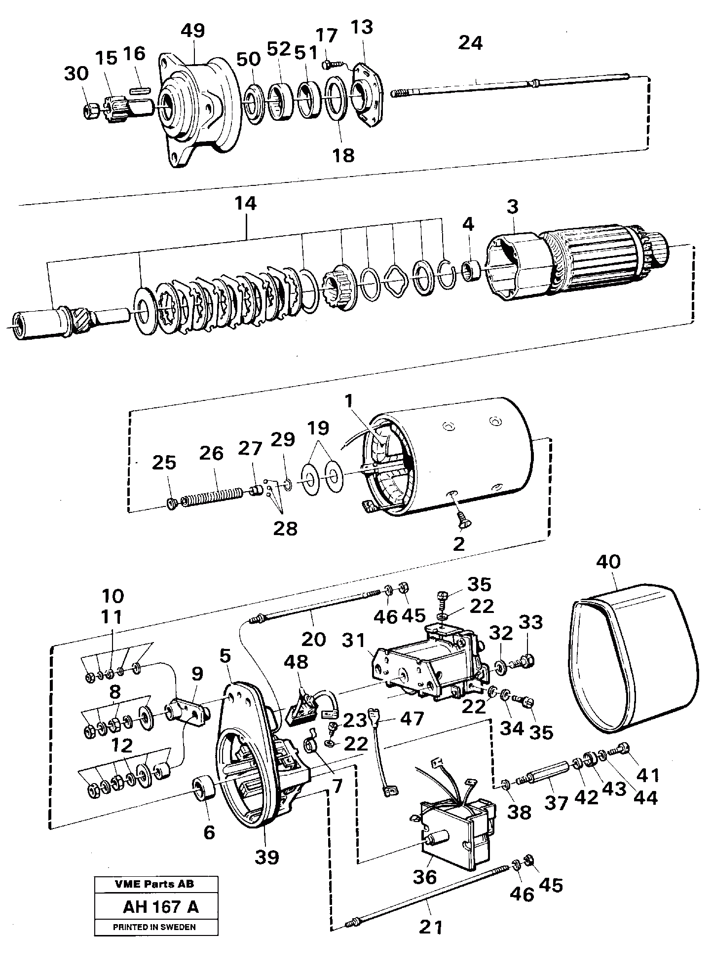 Схема запчастей Volvo L90B - 13087 Starter motor L90B VOLVO BM VOLVO BM L90B