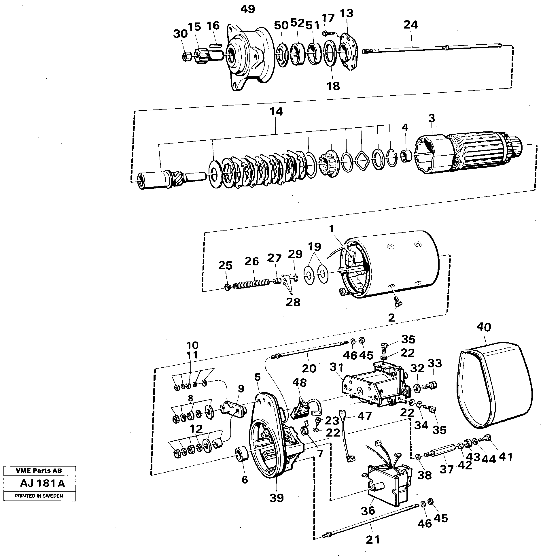 Схема запчастей Volvo L120B - 13983 Starter motor L120B VOLVO BM VOLVO BM L120B