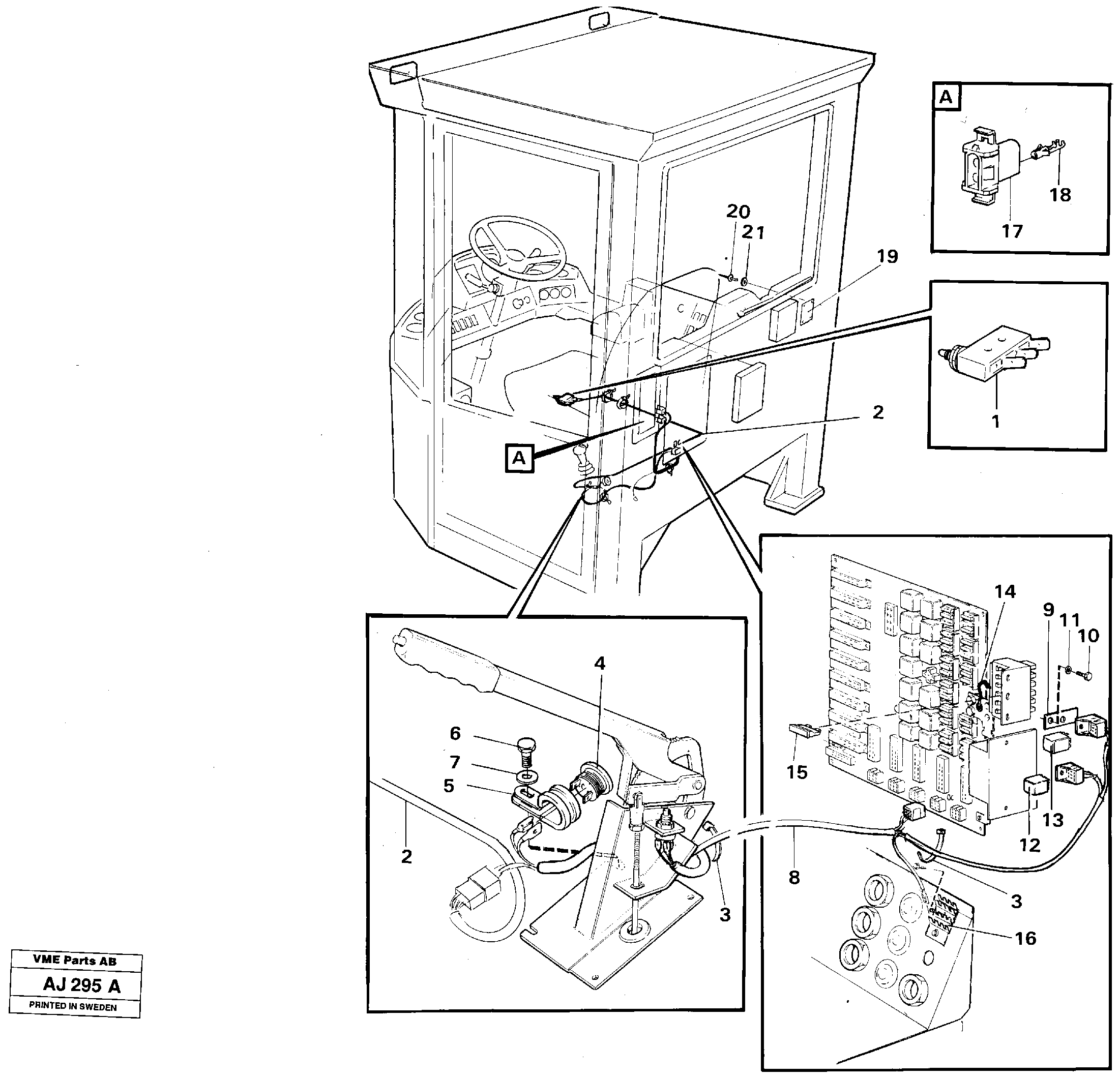 Схема запчастей Volvo L120B - 20881 Parking brake alarm L120B VOLVO BM VOLVO BM L120B